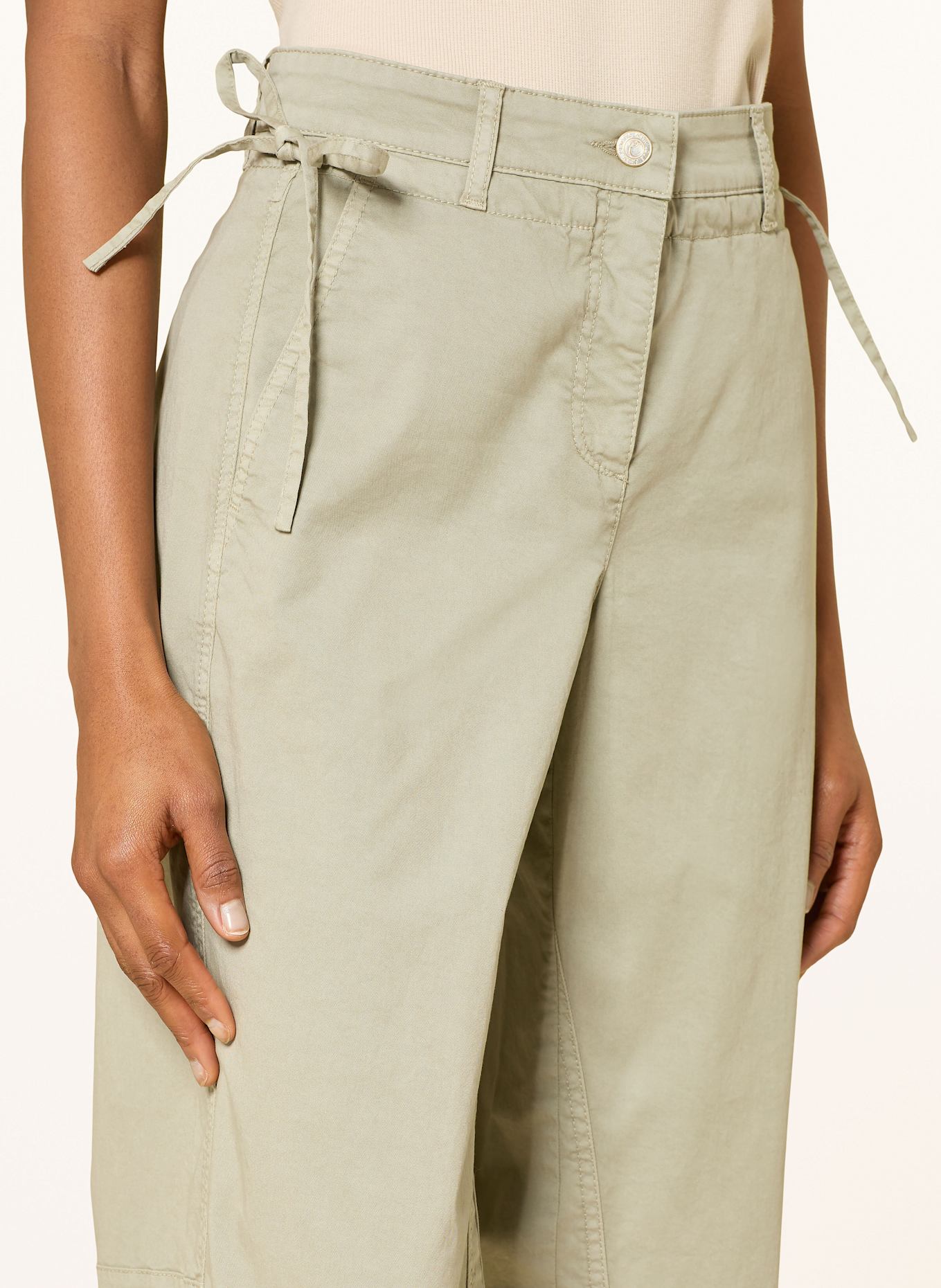 CAMBIO Kalhoty OLYMPIA: SVĚTLE ZELENÁ