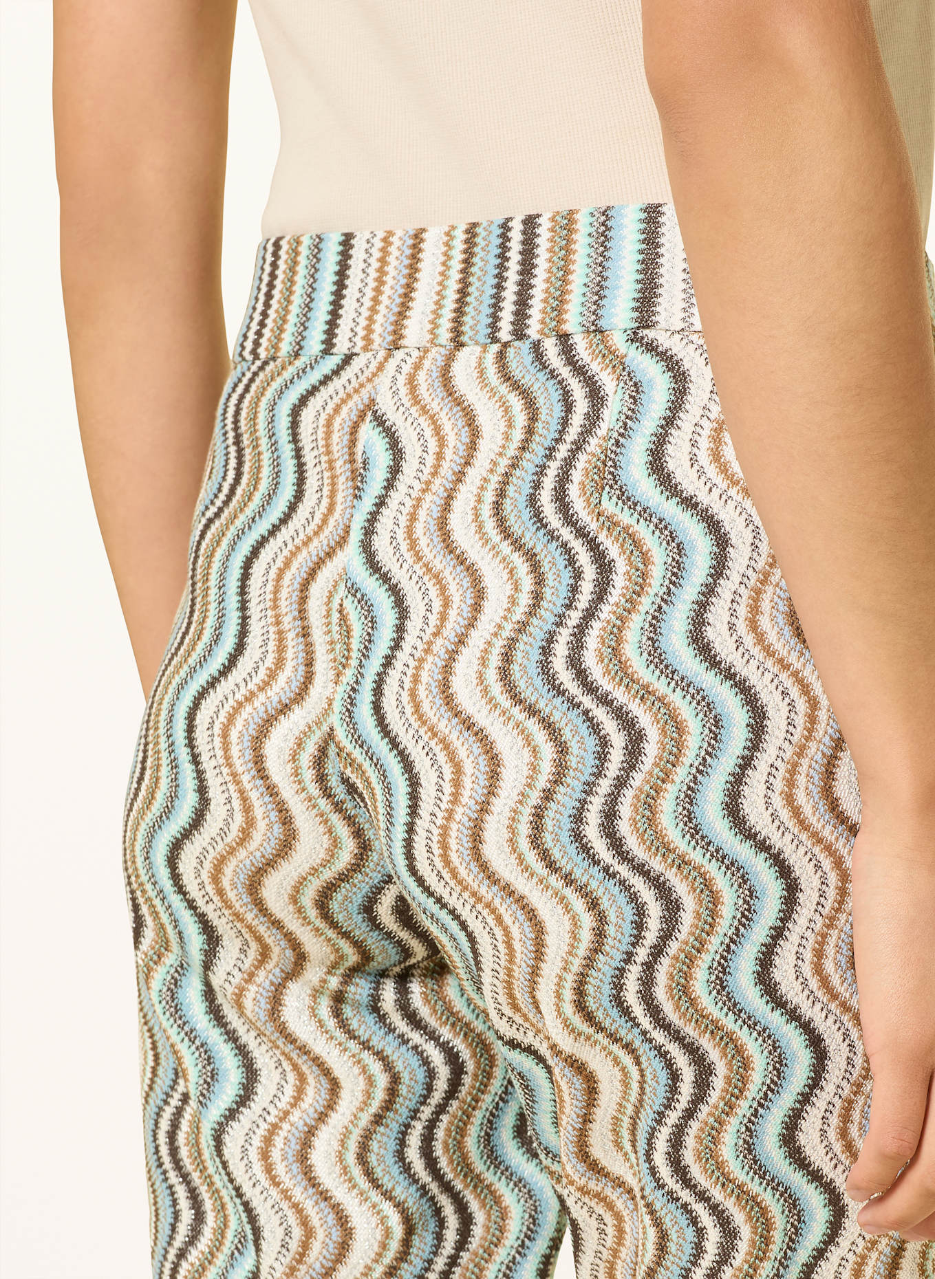 CAMBIO Spodnie AMELIA w stylu dresowym: GRANATOWY / CIEMNOCZERWONY