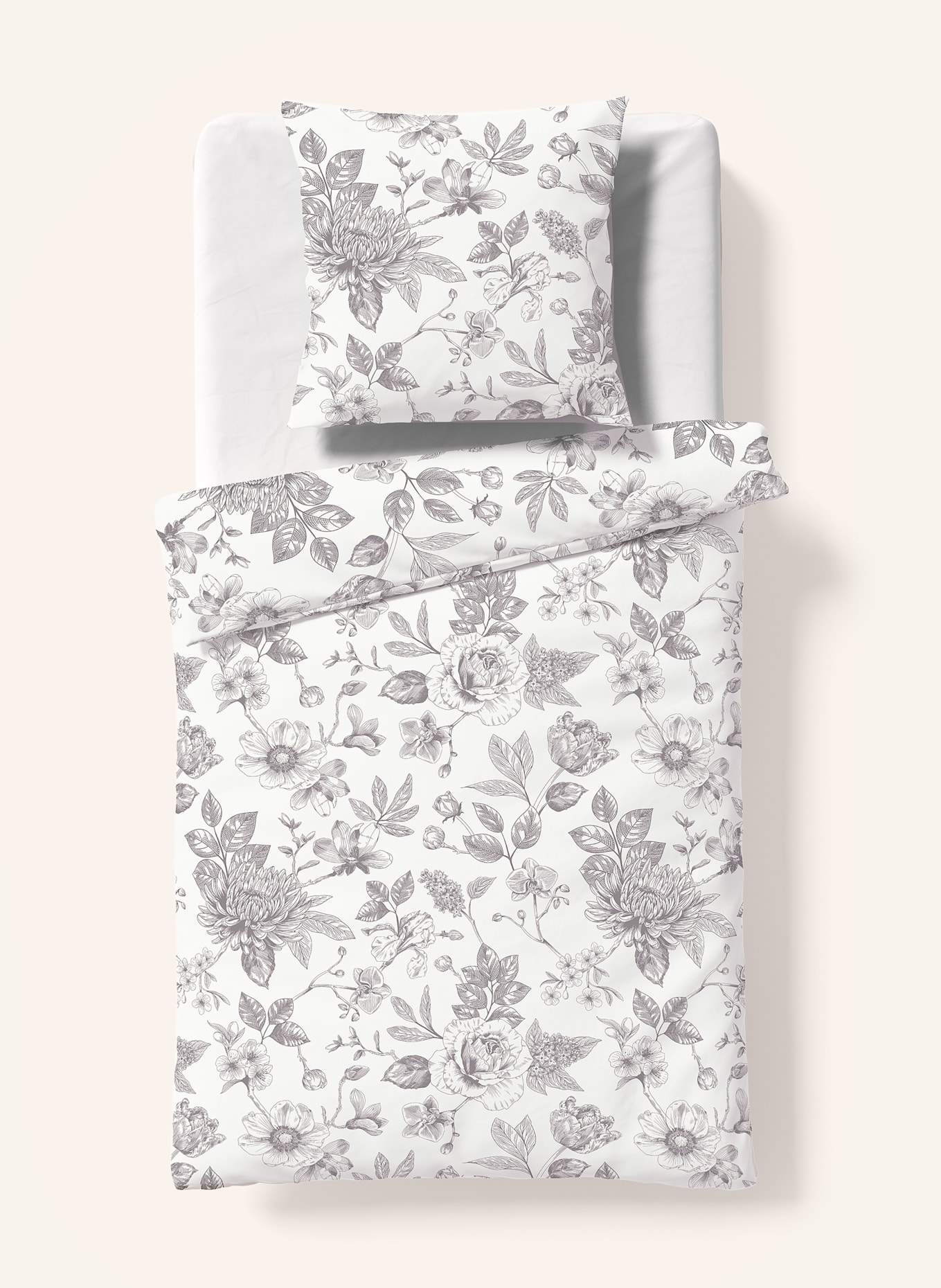 fleuresse Bettwäsche MILANO D: SCHWARZ / WEISS