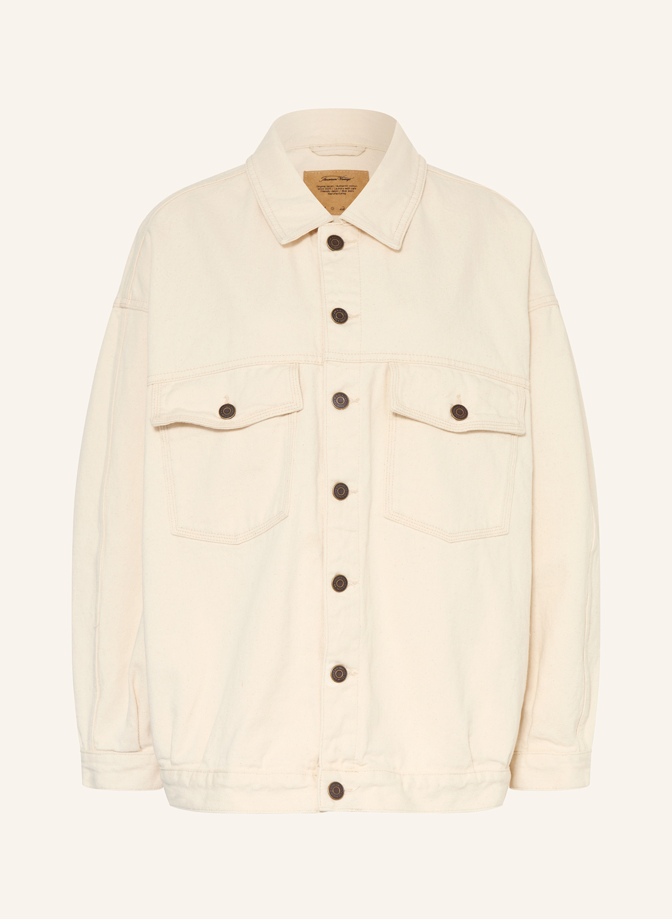 American Vintage Oversized-Jeansjacke: ECRU
