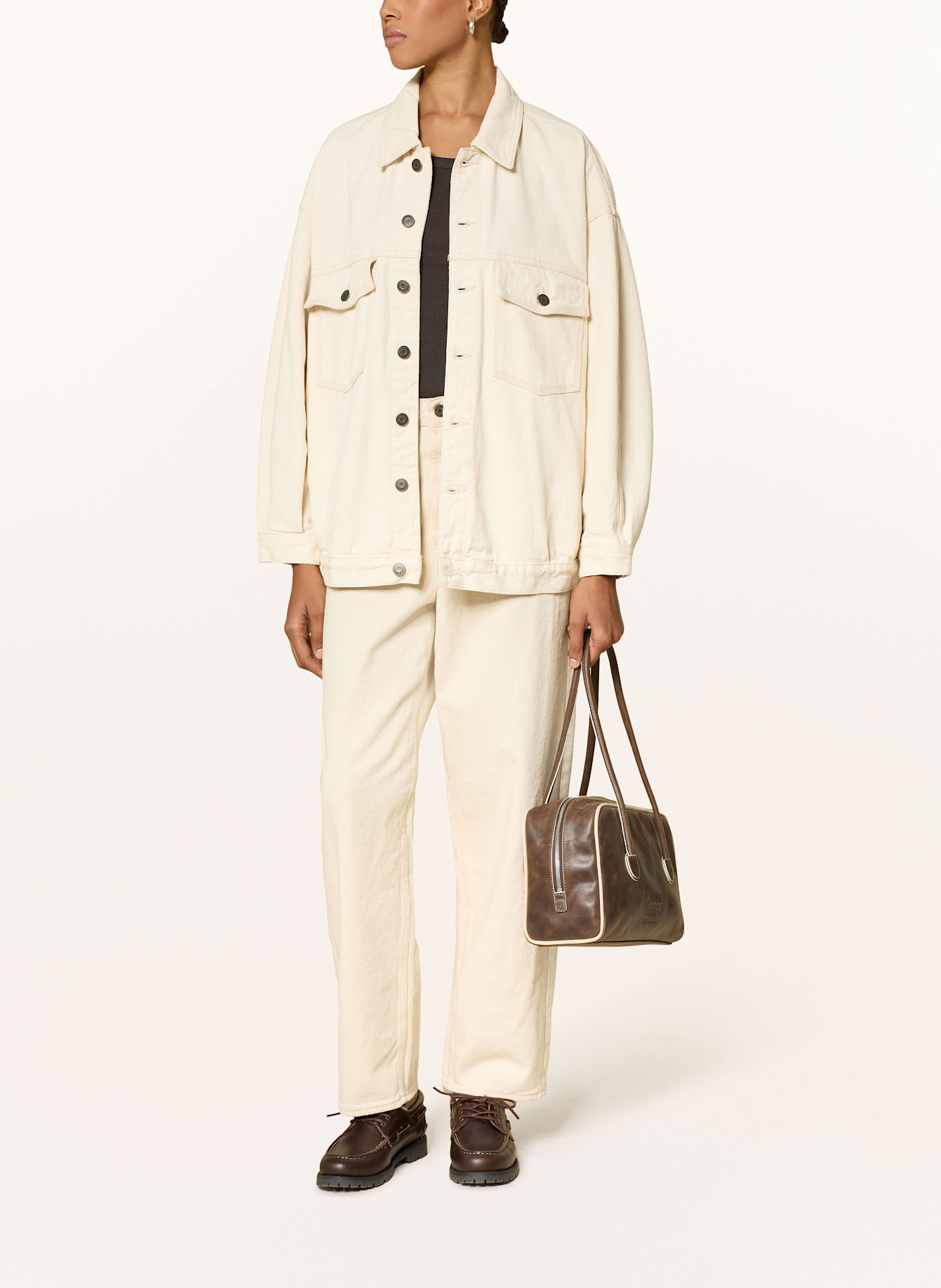 American Vintage Oversized-Jeansjacke: ECRU