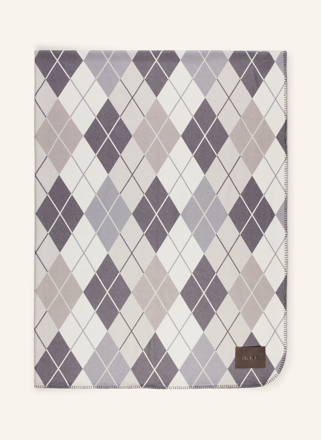 JOOP! Plaid JOOP! SOFT: HELLGRAU / GRAU / CREME