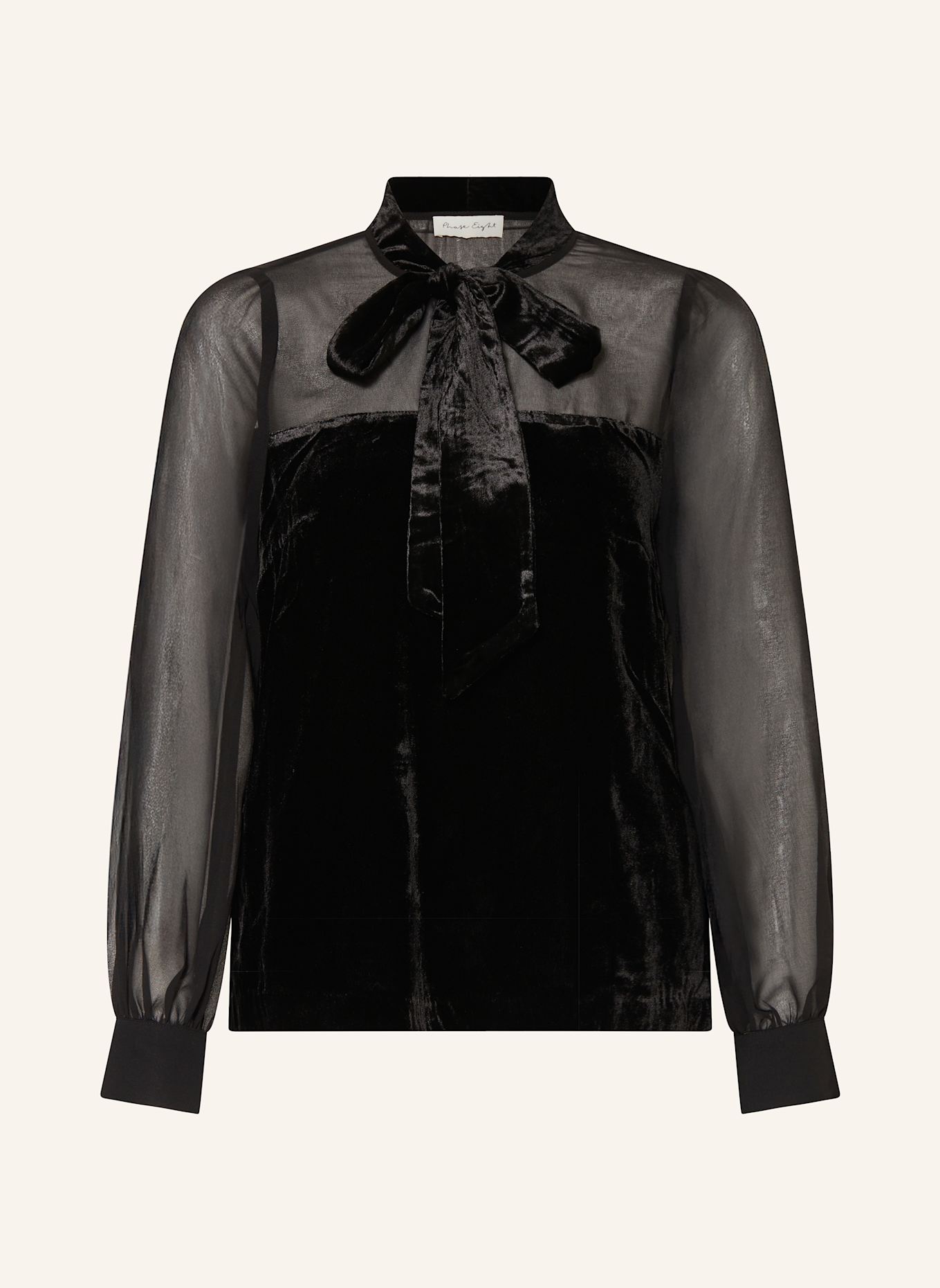 Phase Eight Schluppenbluse RAYE im Materialmix: SCHWARZ