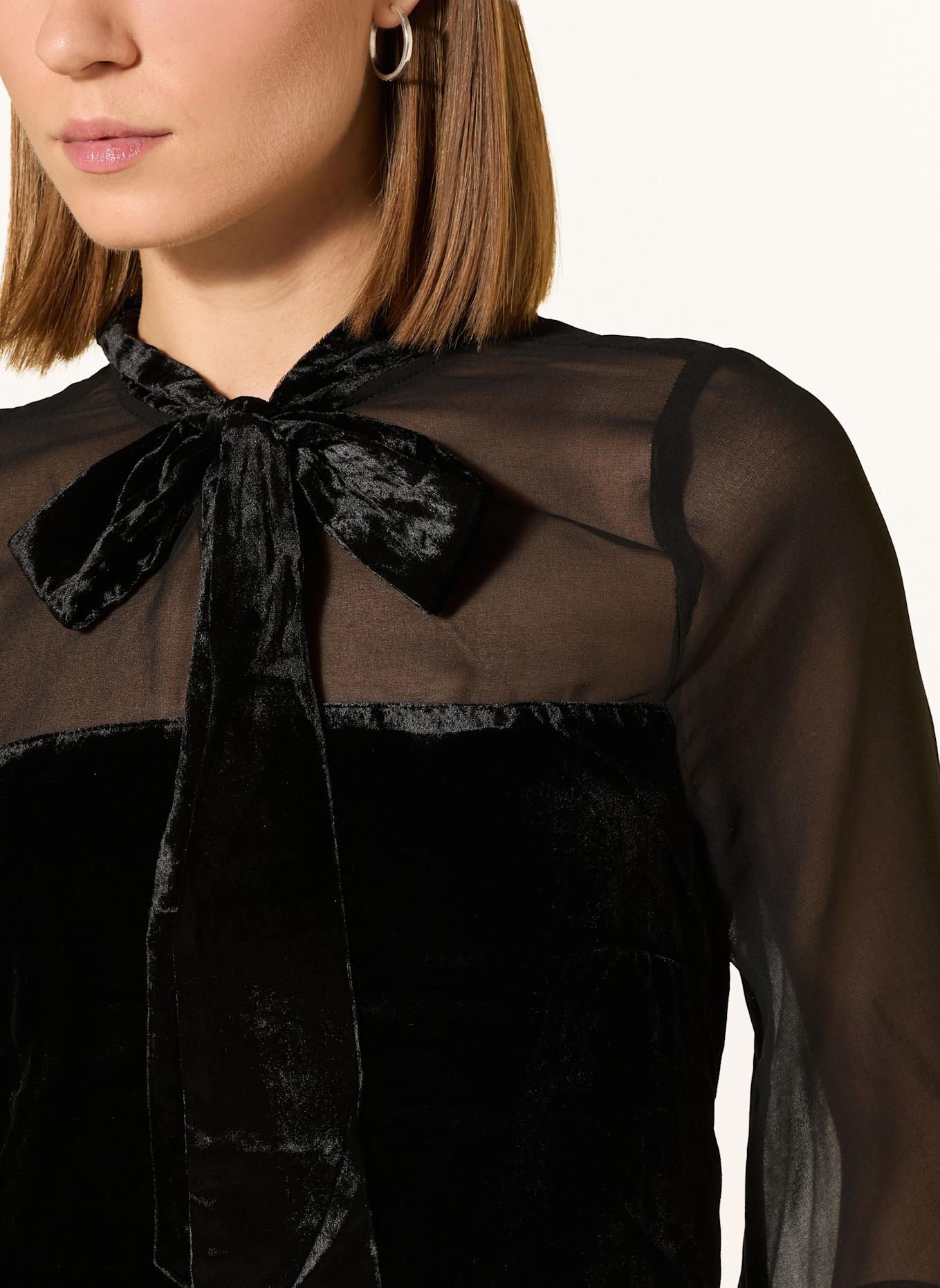 Phase Eight Schluppenbluse RAYE im Materialmix: SCHWARZ