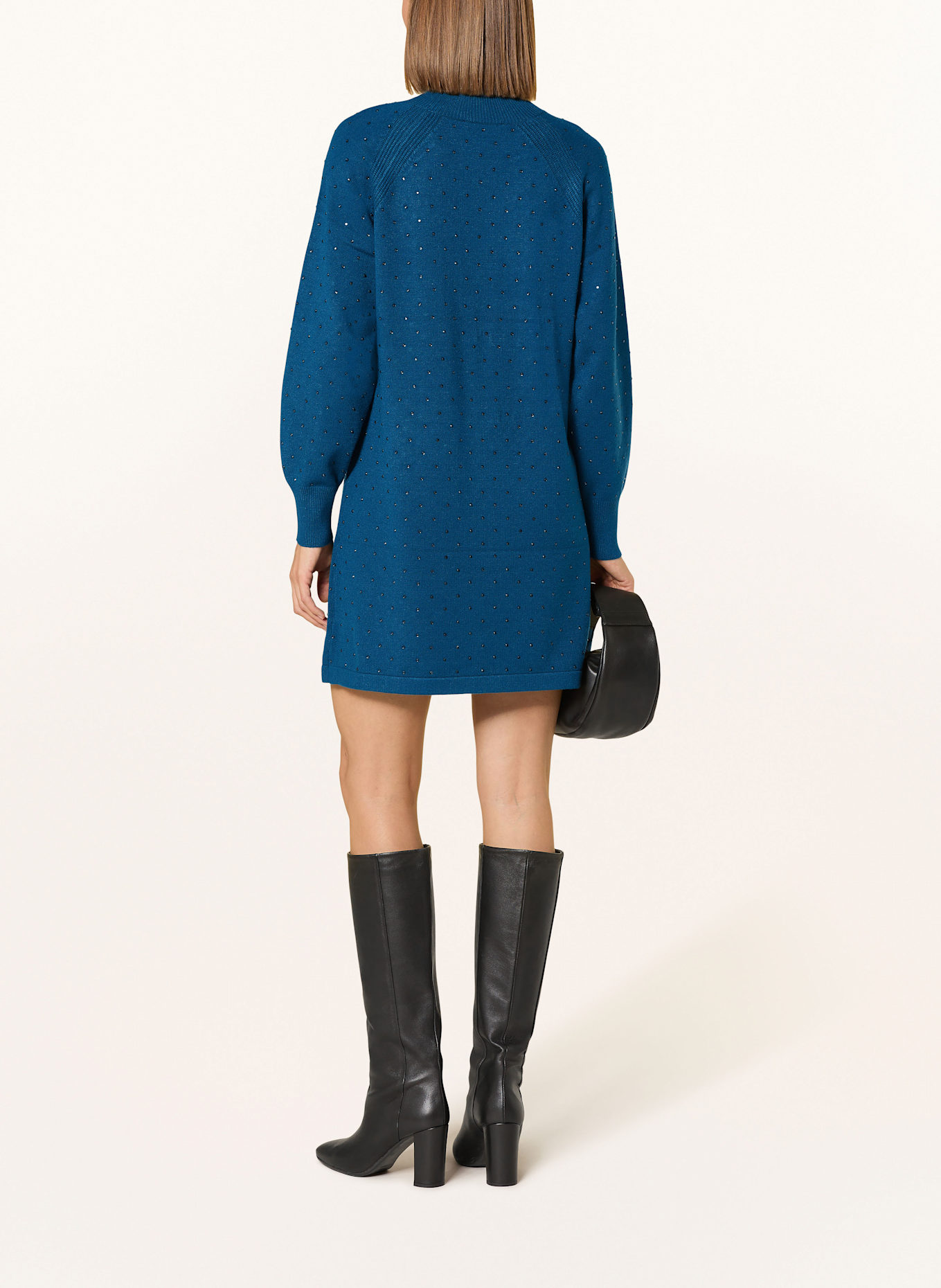 Phase Eight Strickkleid TALA mit Schmucksteinen: PETROL