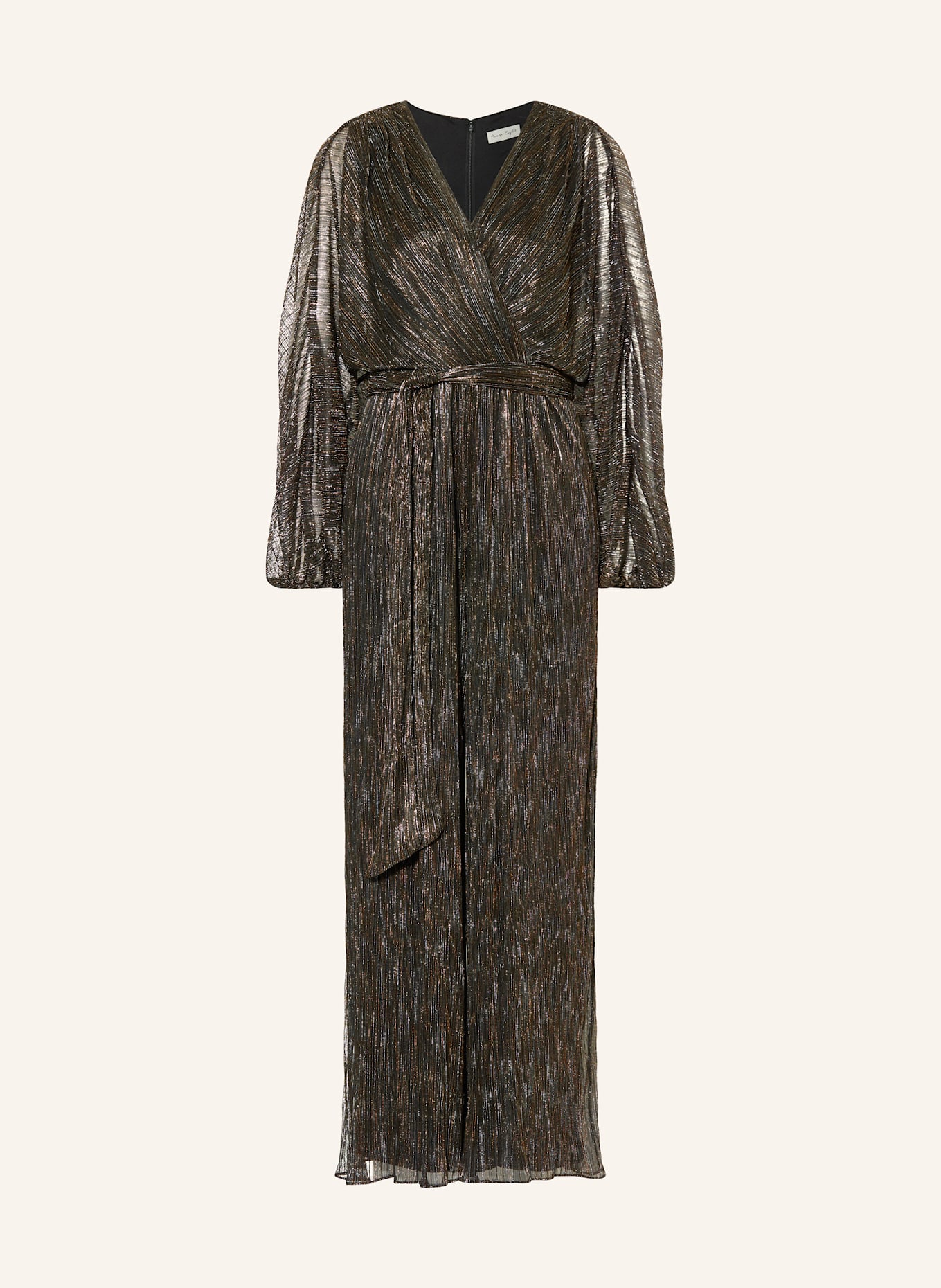 Phase Eight Jumpsuit RACHEL mit Glitzergarn und Plissees: BRAUN