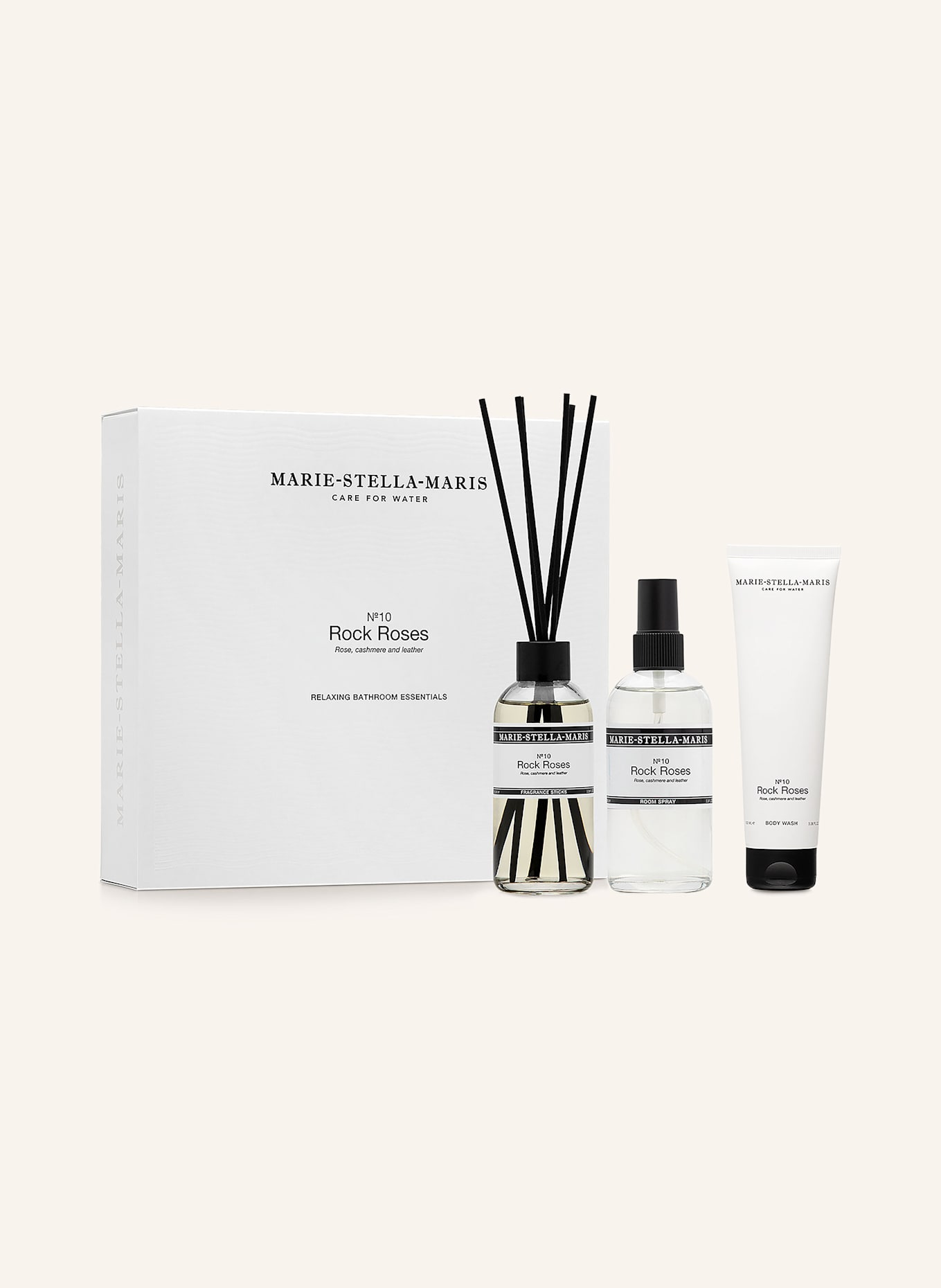 MARIE-STELLA-MARIS Pflegeset BATHROOM ESSENTIALS MEDIUM: TRANSPARENT