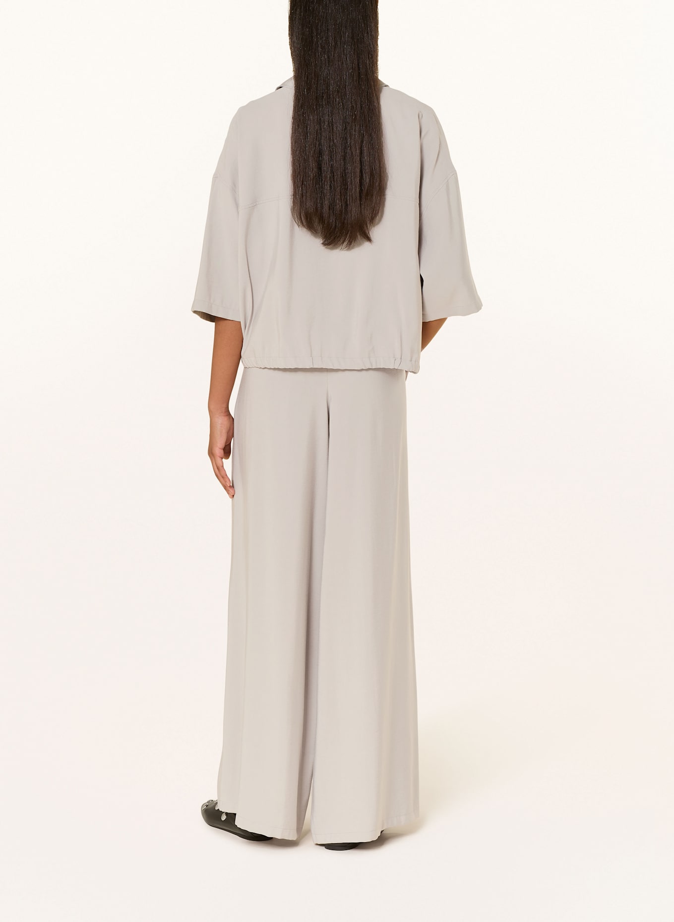 DRYKORN Wide leg trousers CEILING: GRAY