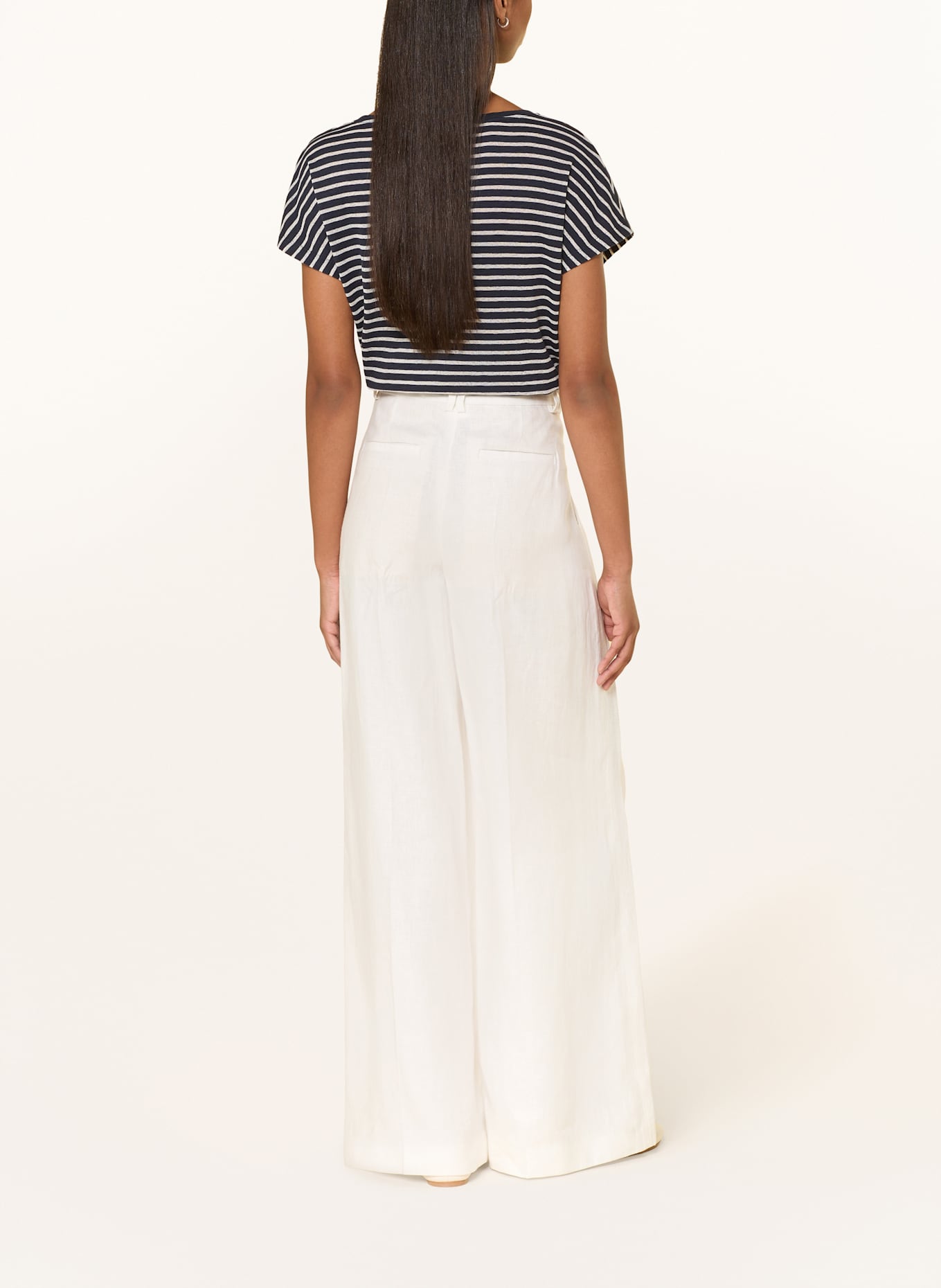 DRYKORN T-Shirt VANOPE: BLAU / WEISS