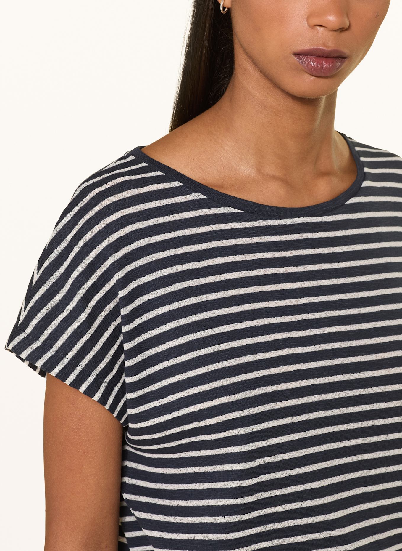 DRYKORN T-Shirt VANOPE: BLAU / WEISS