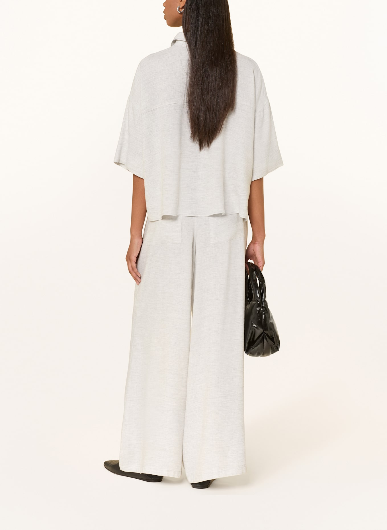 DRYKORN Marlene kalhoty CEILING se lnem: SVĚTLE ŠEDÁ