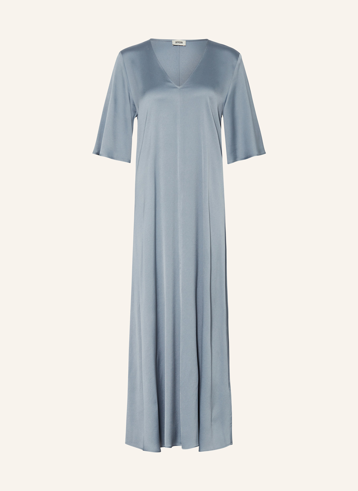 DRYKORN Satinkleid TIVONA: HELLBLAU