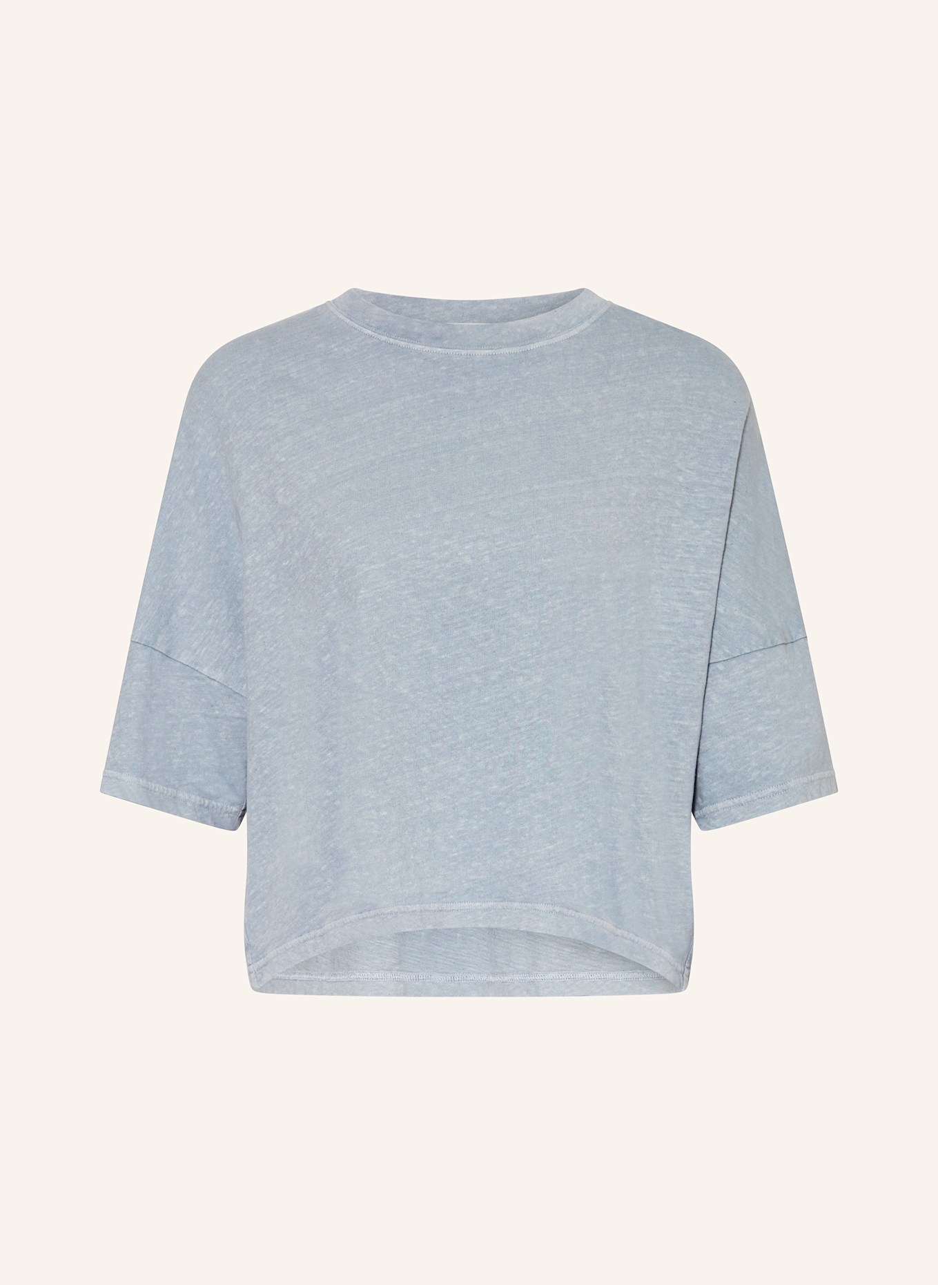 DRYKORN T-shirt FIONNA met linnen: BLAUWGRIJS