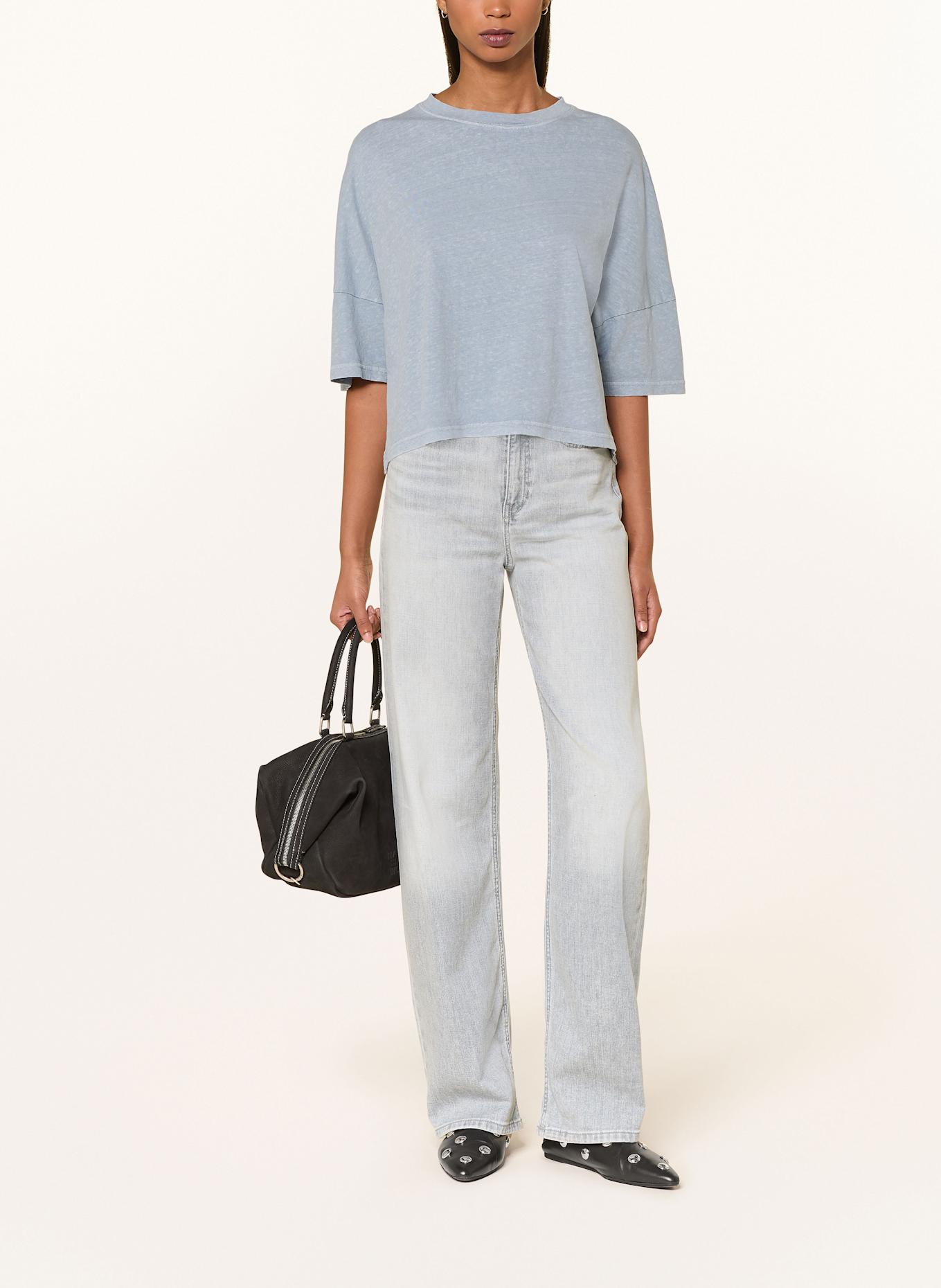 DRYKORN T-shirt FIONNA met linnen: BLAUWGRIJS