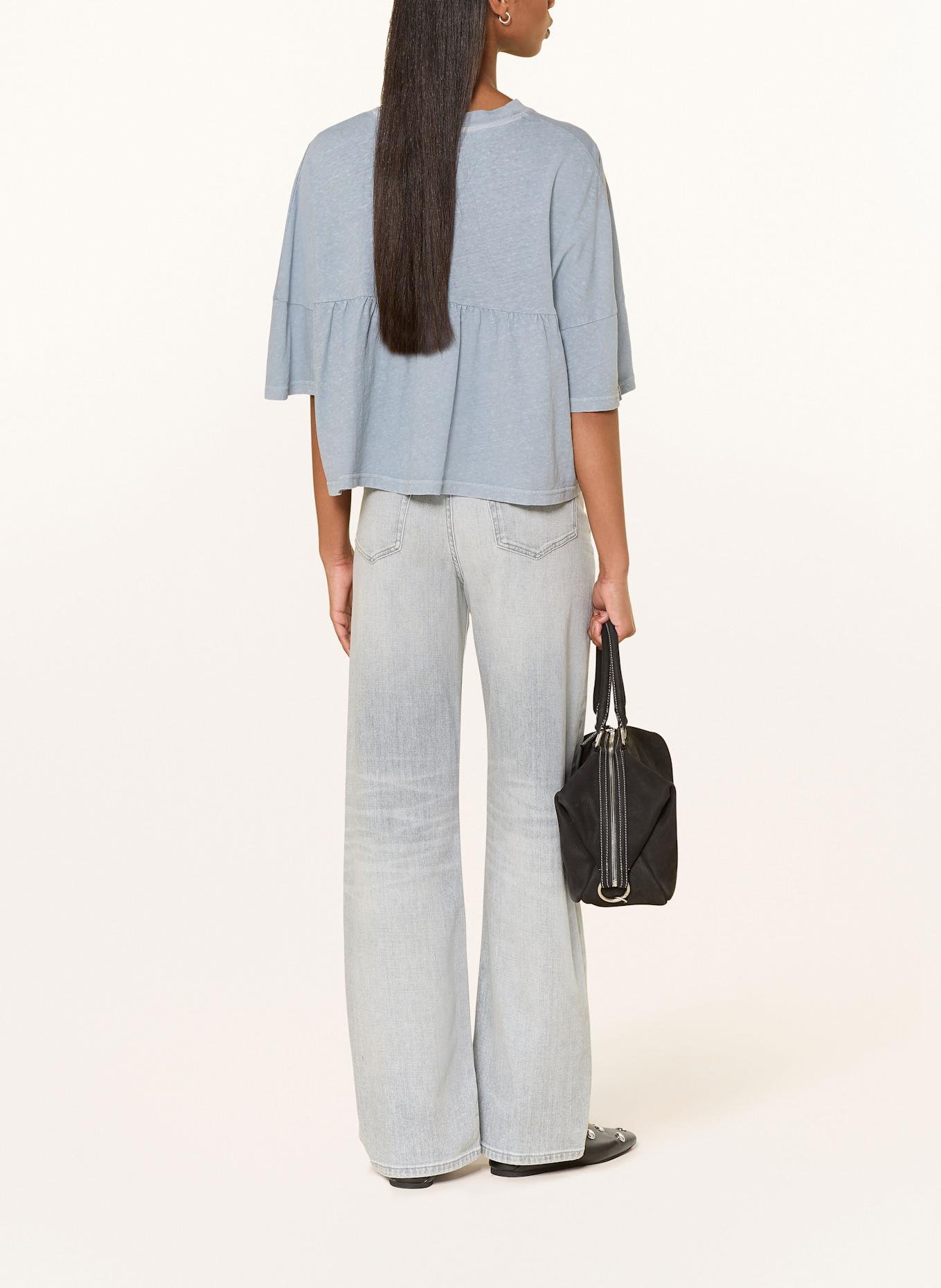 DRYKORN T-shirt FIONNA met linnen: BLAUWGRIJS