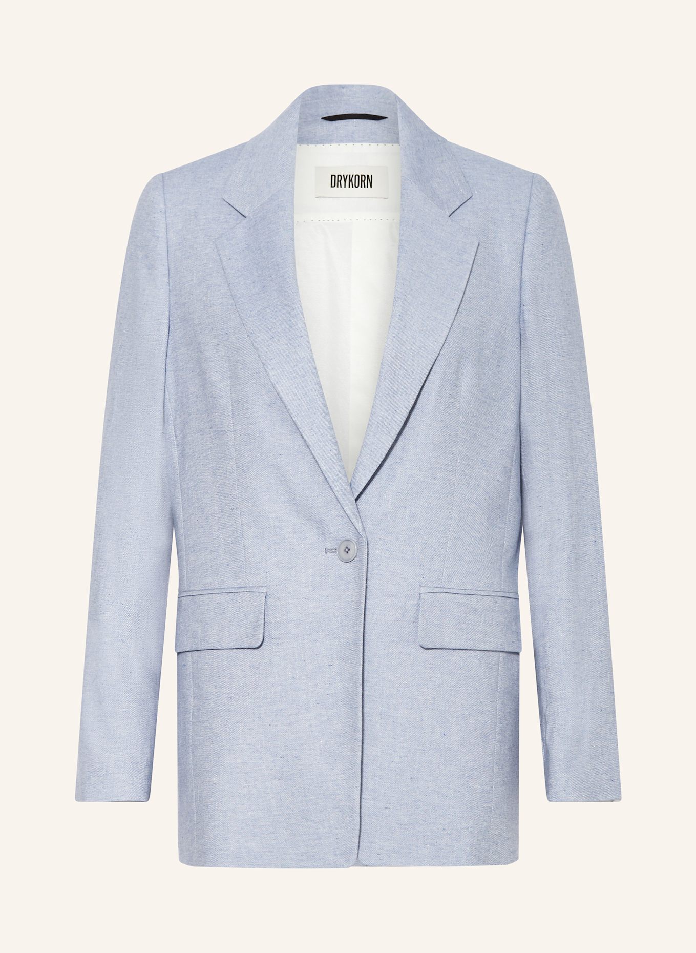 DRYKORN Blazer GLENDALE mit Leinen: BLAUGRAU