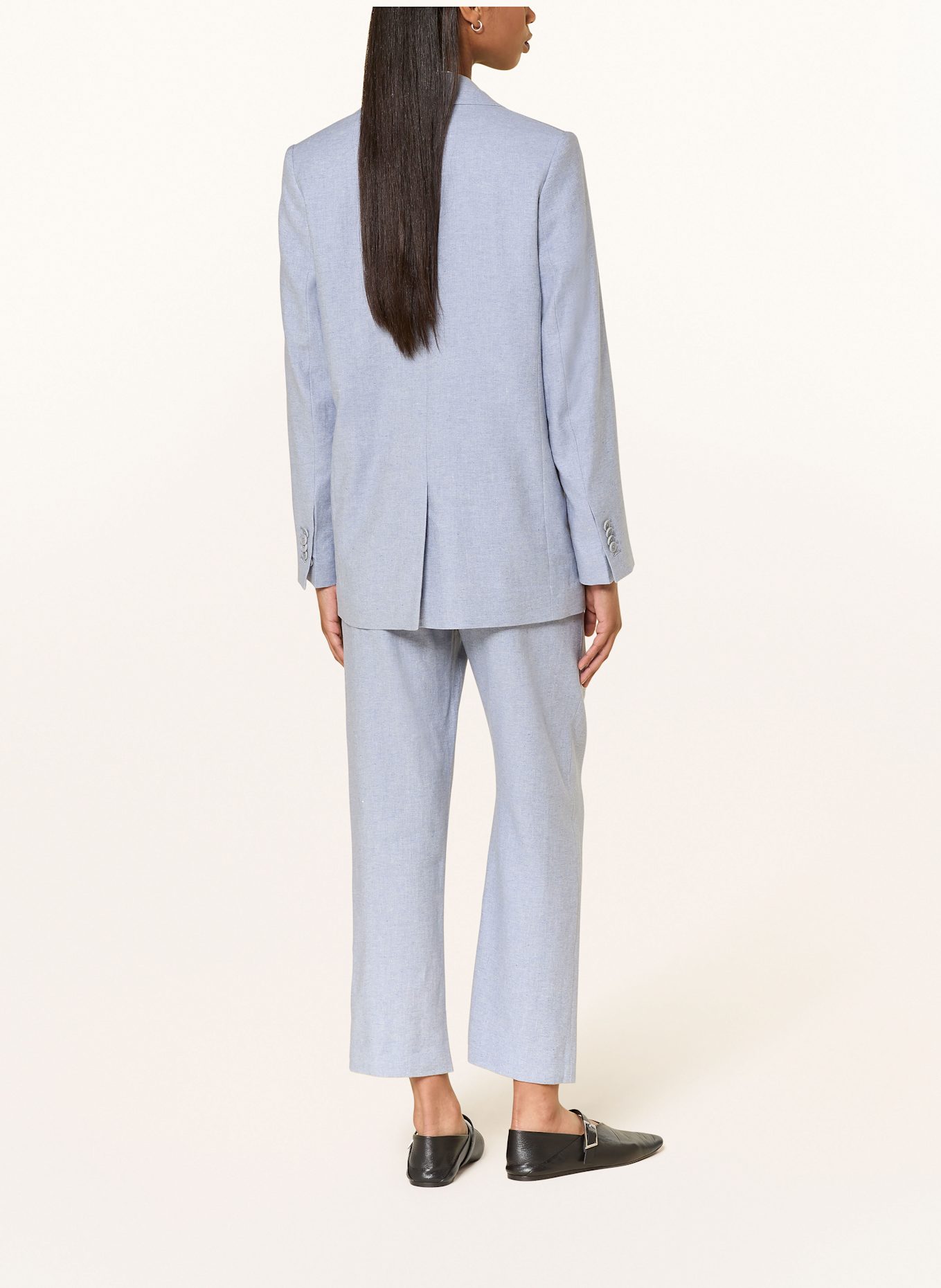 DRYKORN Blazer GLENDALE mit Leinen: BLAUGRAU