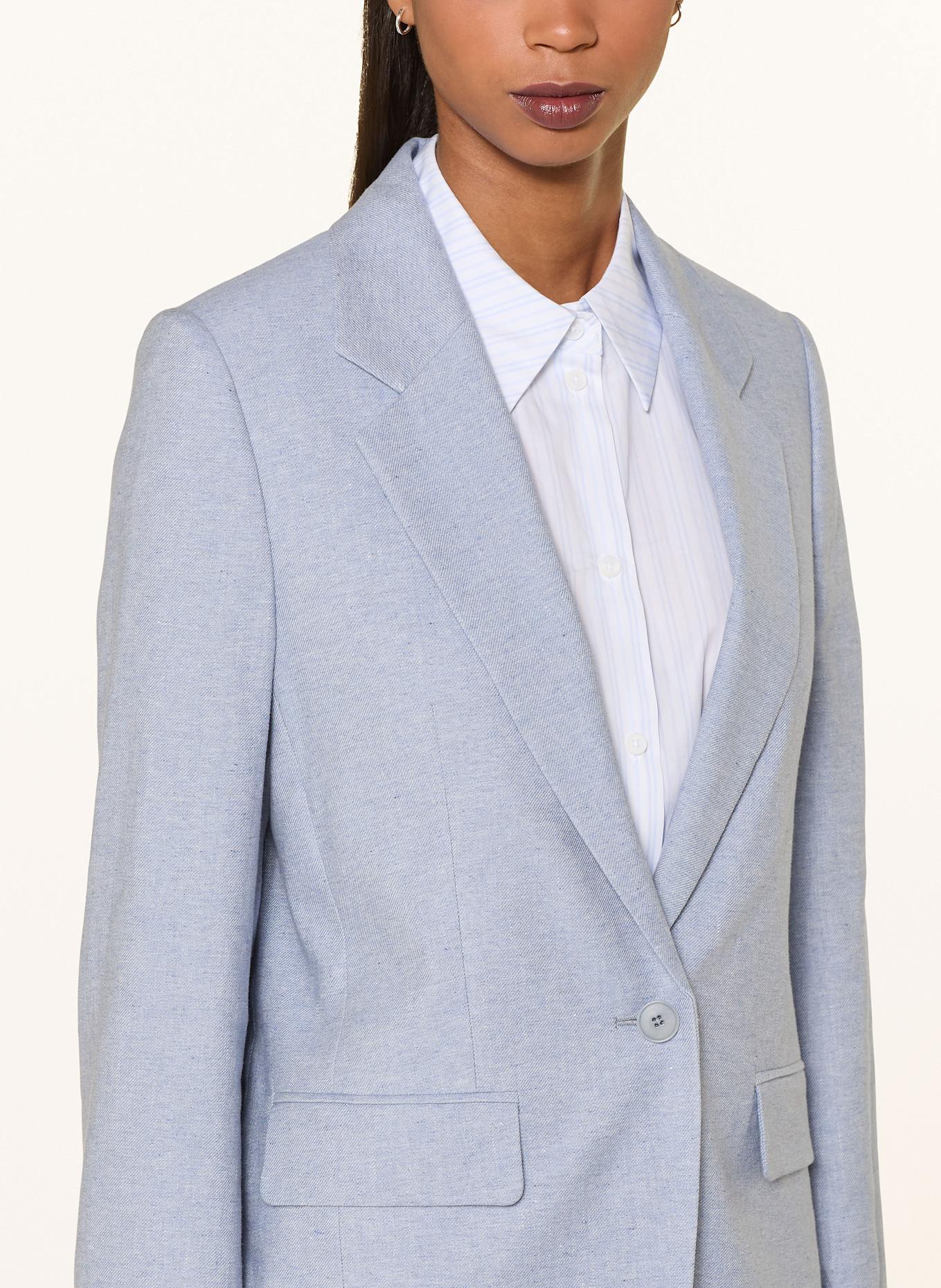 DRYKORN Blazer GLENDALE mit Leinen: BLAUGRAU