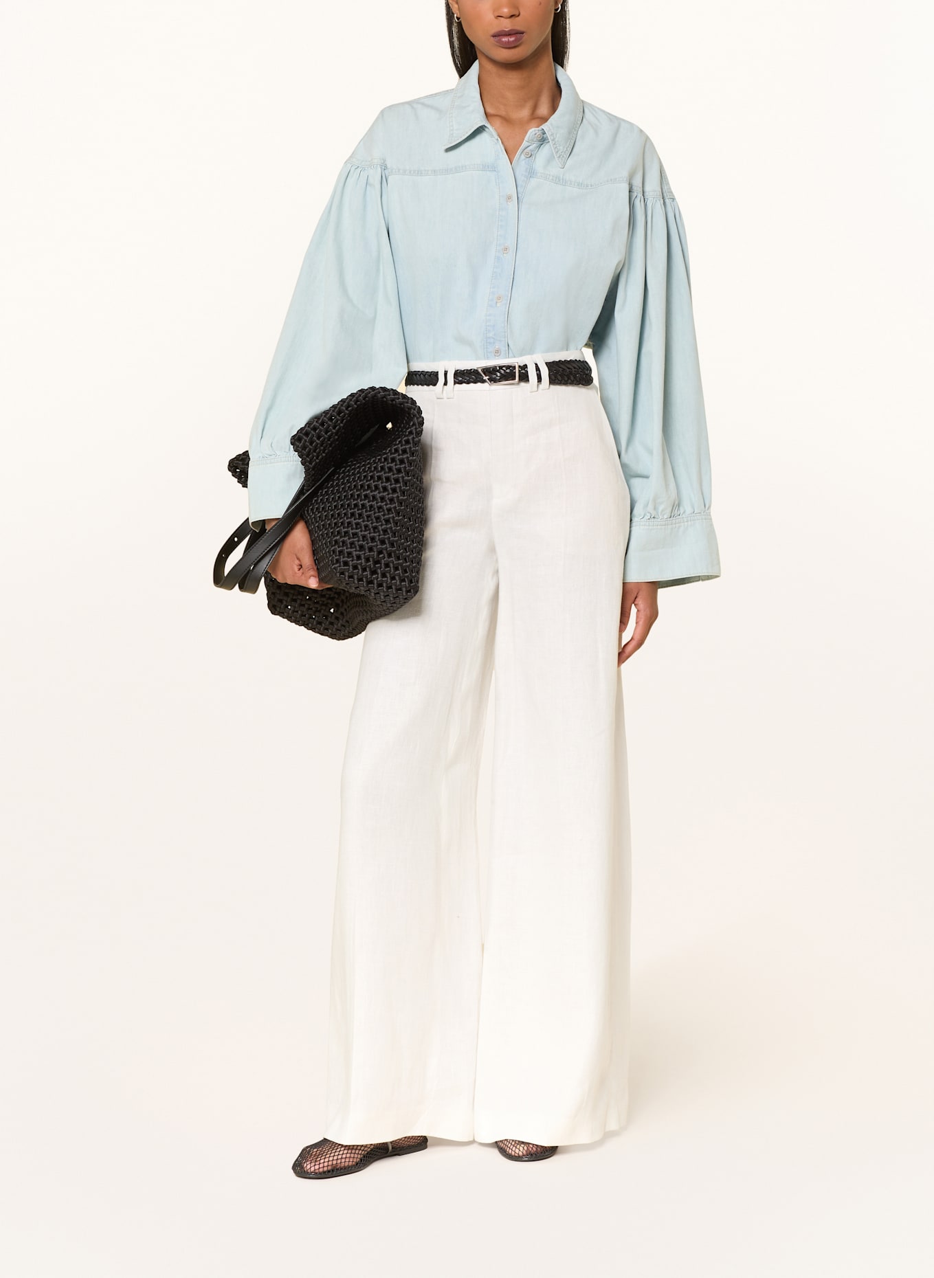 DRYKORN Košilová halenka SELENI: TMAVĚ MODRÁ