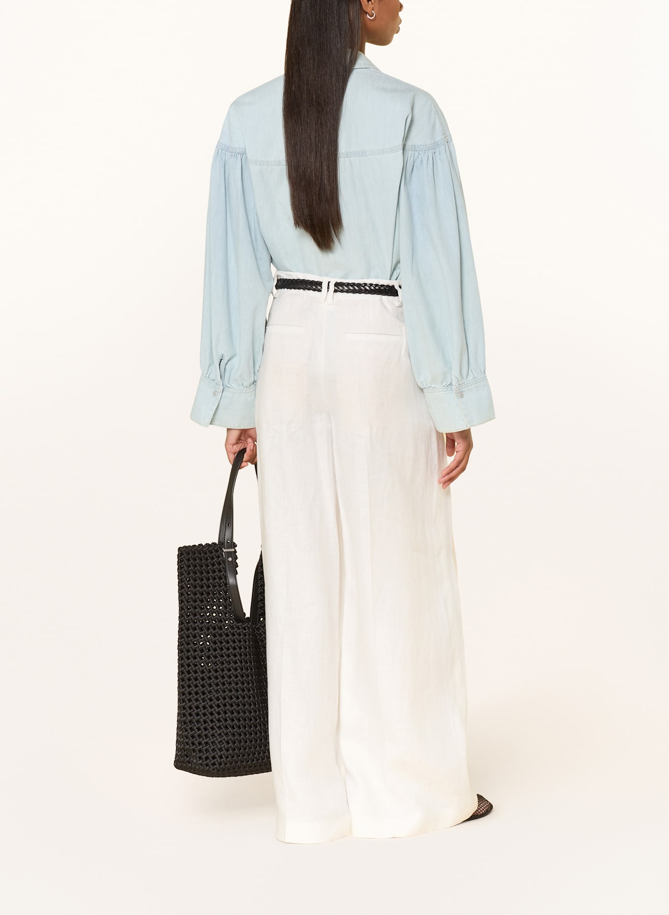 DRYKORN Košilová halenka SELENI: TMAVĚ MODRÁ