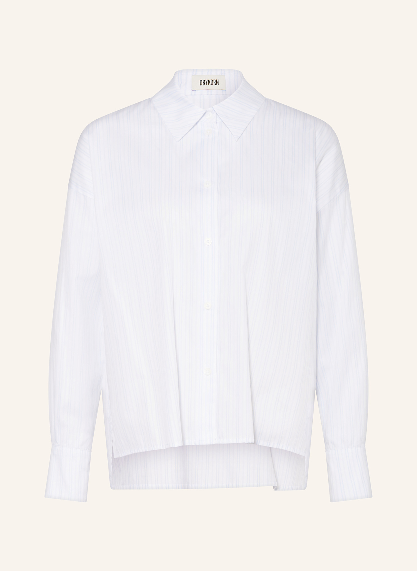 DRYKORN Chemisier CLOELIA: BLANC / BLEU CLAIR