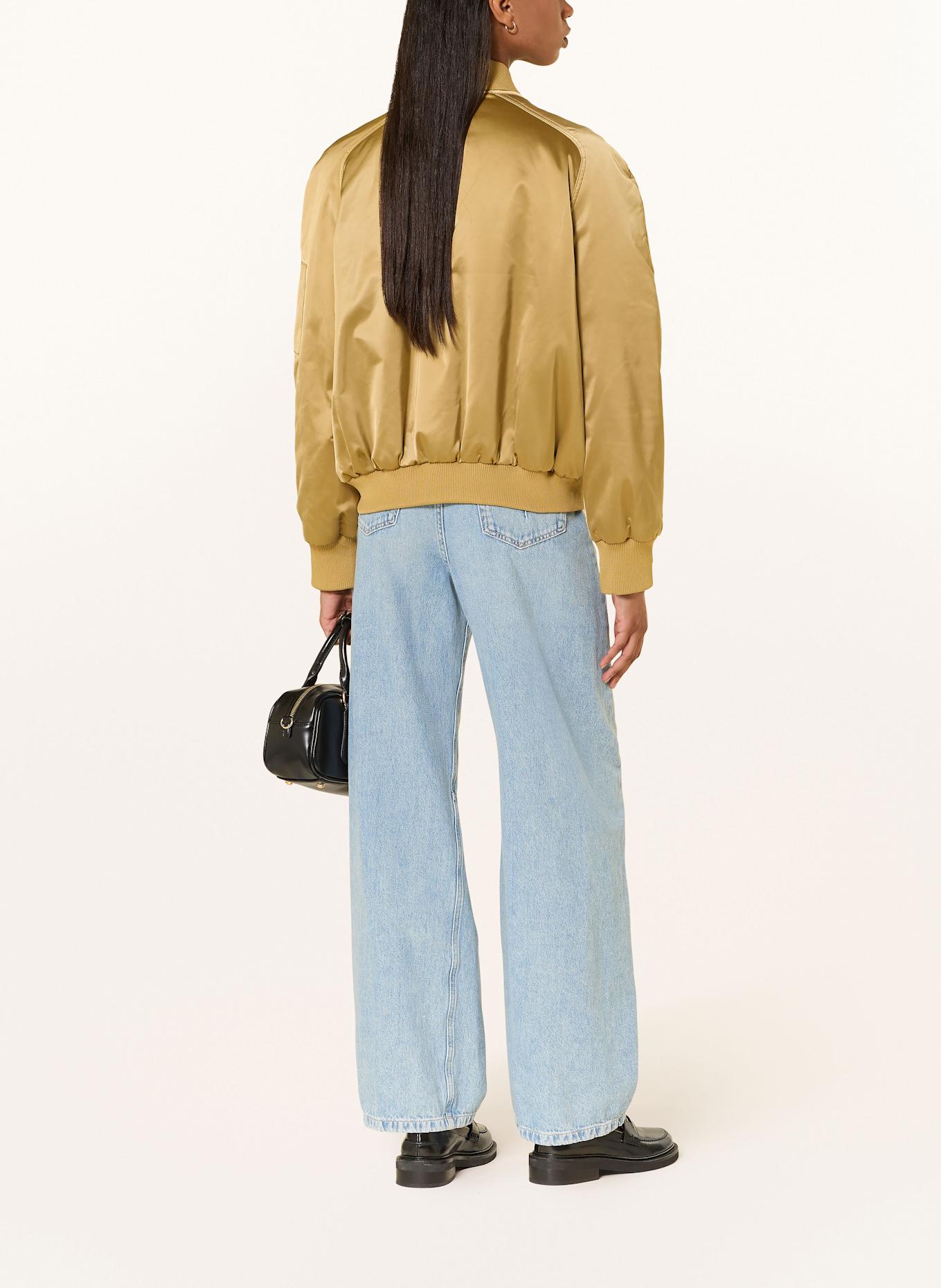 DRYKORN Saténový blouson BRAYS: HNĚDÁ