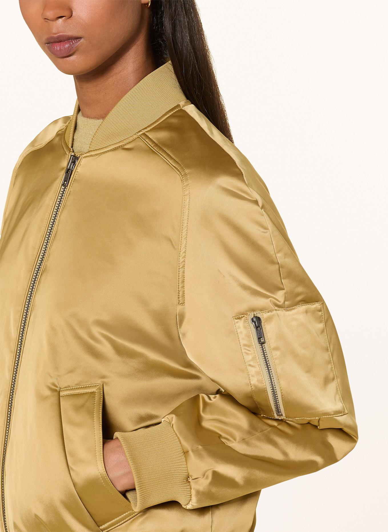 DRYKORN Saténový blouson BRAYS: HNĚDÁ