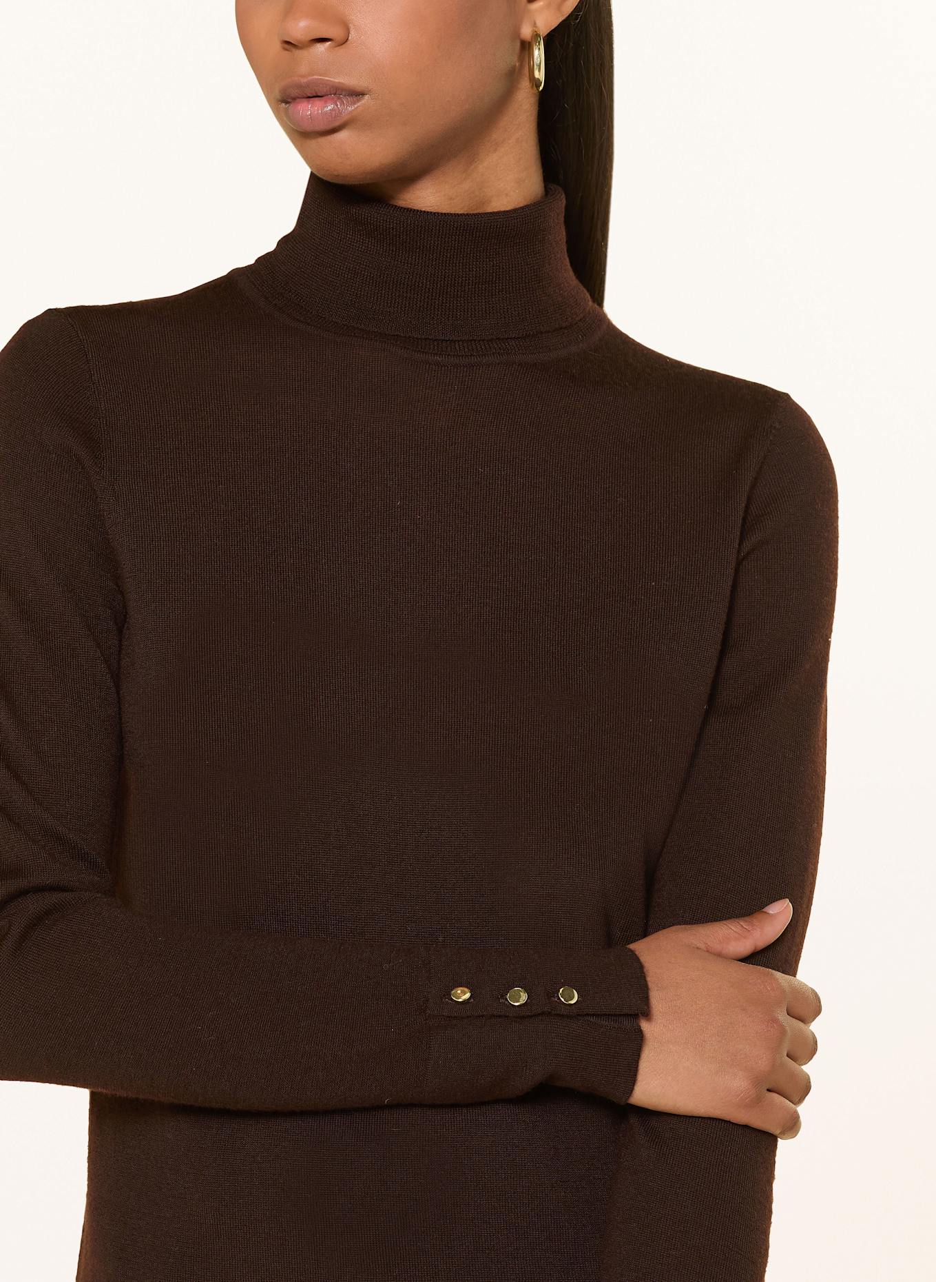 HOBBS Rollkragenpullover LARA: DUNKELBRAUN