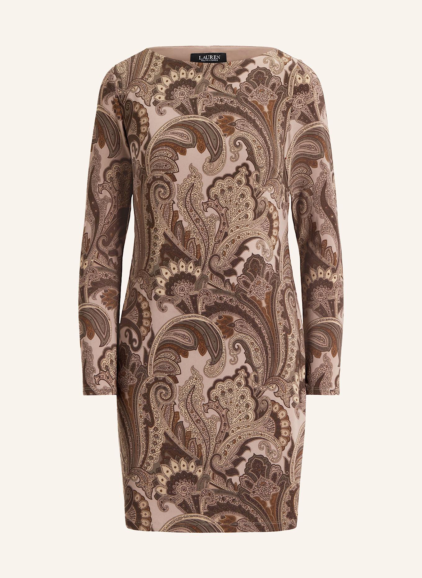 LAUREN RALPH LAUREN Kleid: CAMEL / BRAUN / DUNKELBRAUN