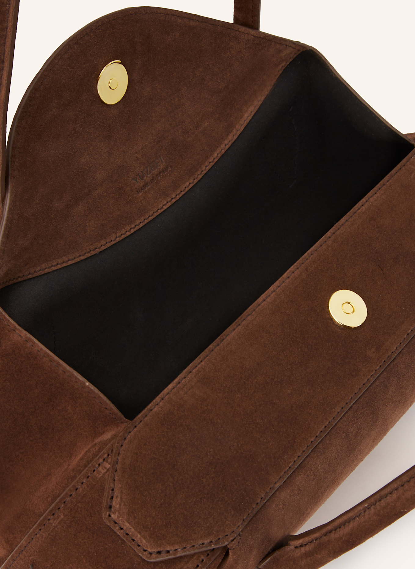 YUZEFI Schultertasche OYSTER: DUNKELBRAUN