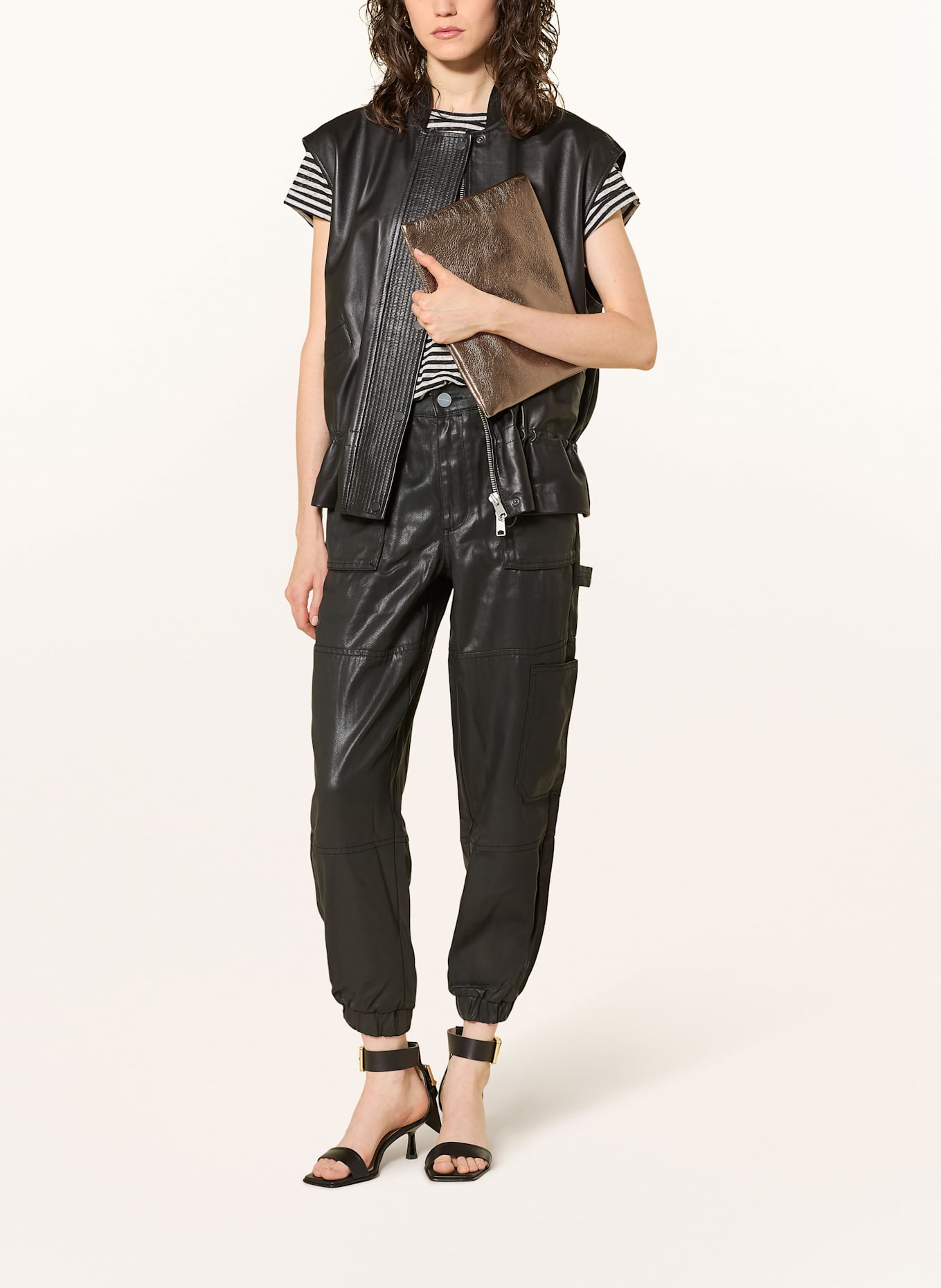 ALLSAINTS Clutch BETTINA: GOLD