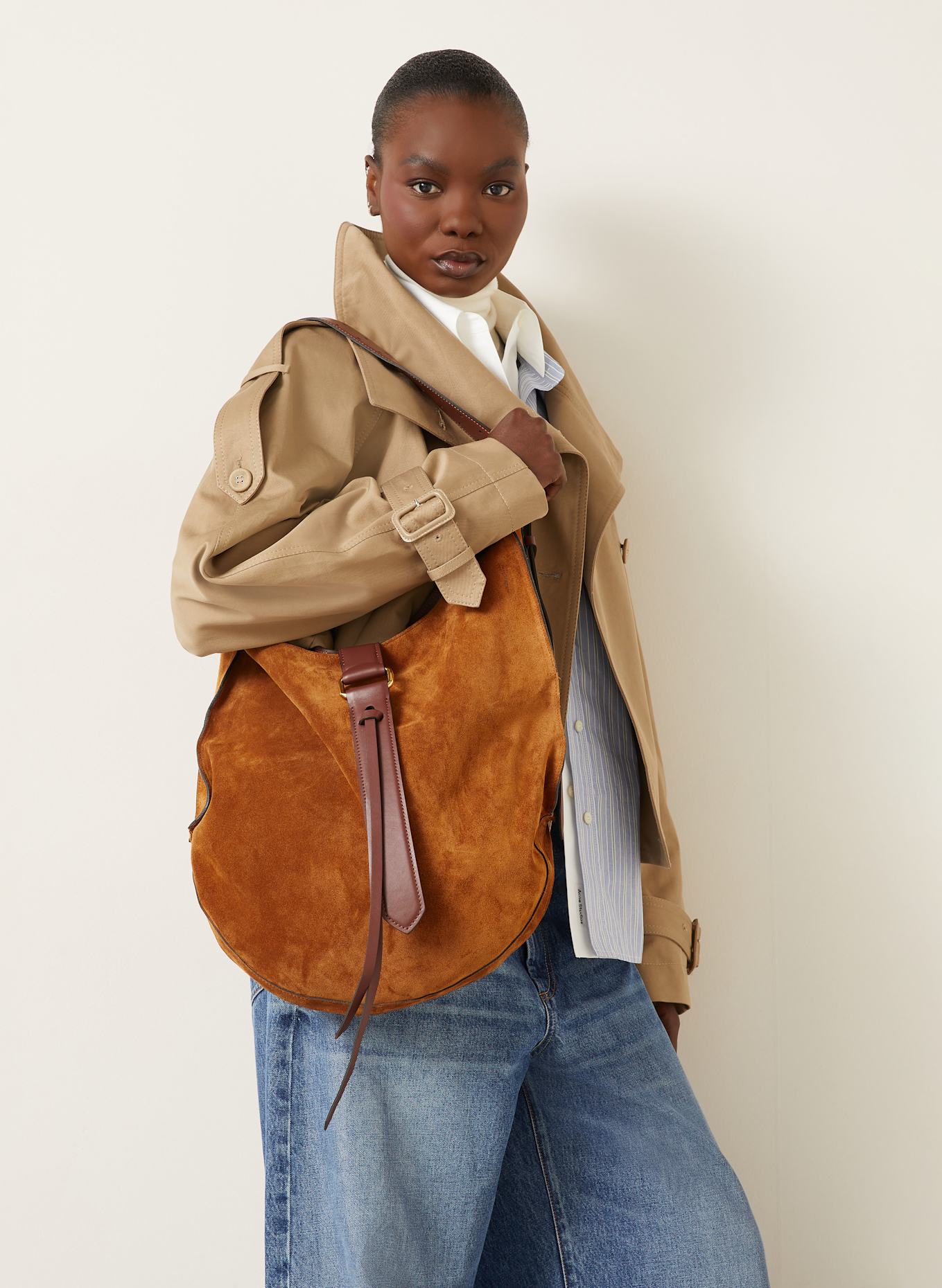 RADICA STUDIO Handtasche SUNSET MAXI: COGNAC/ BRAUN