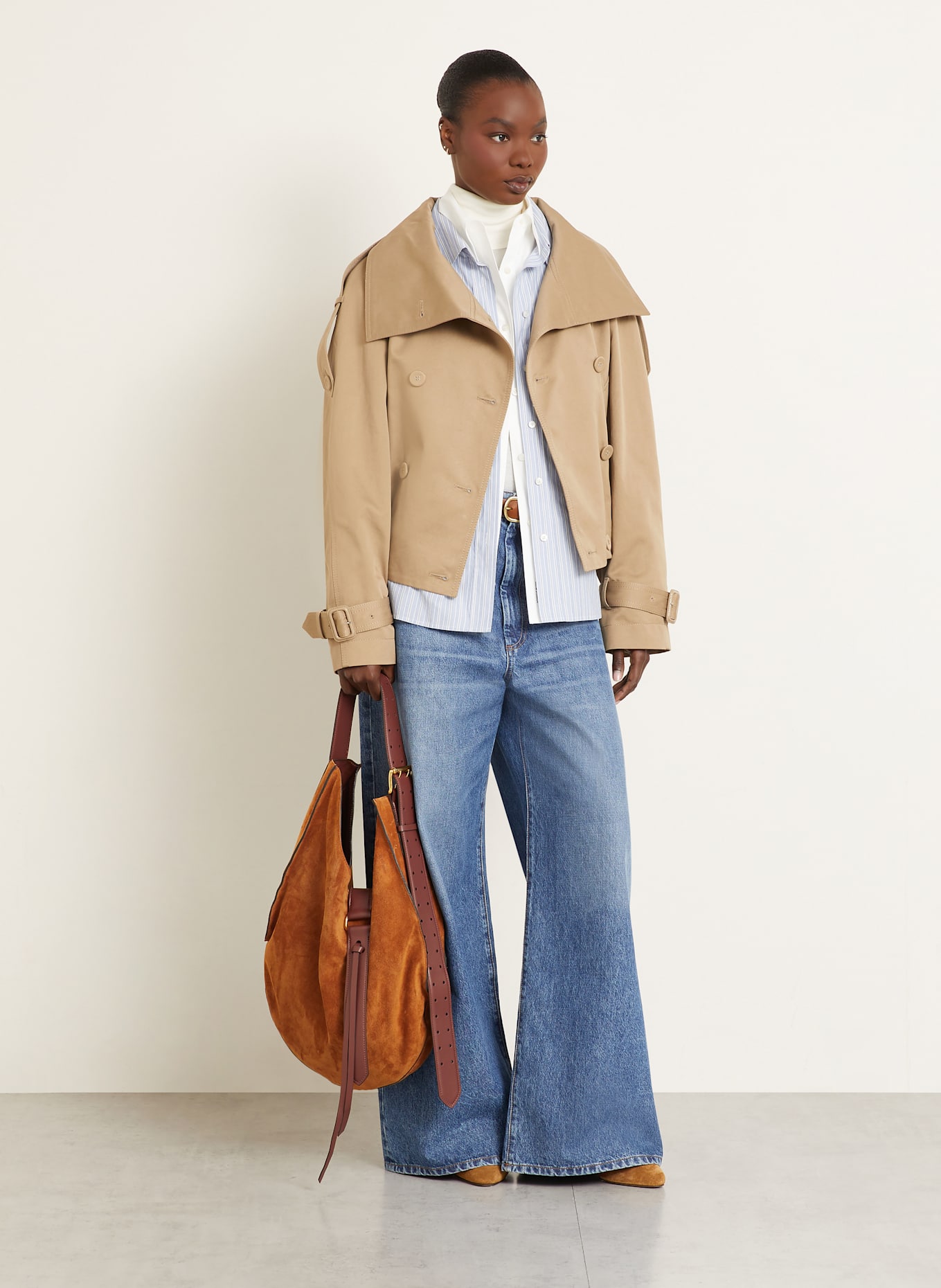 RADICA STUDIO Handtasche SUNSET MAXI: COGNAC/ BRAUN