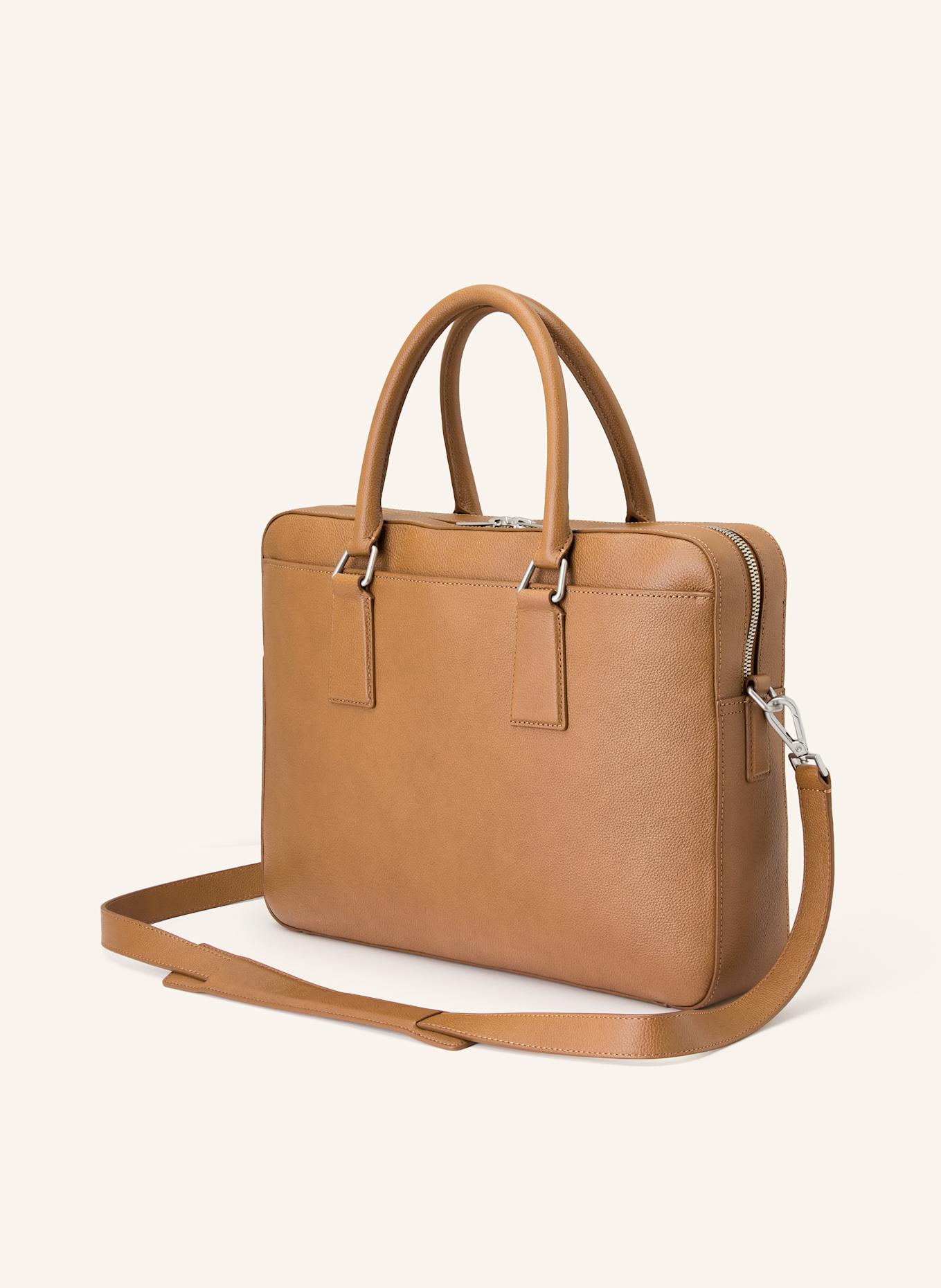 SANDRO Laptop-Tasche: COGNAC
