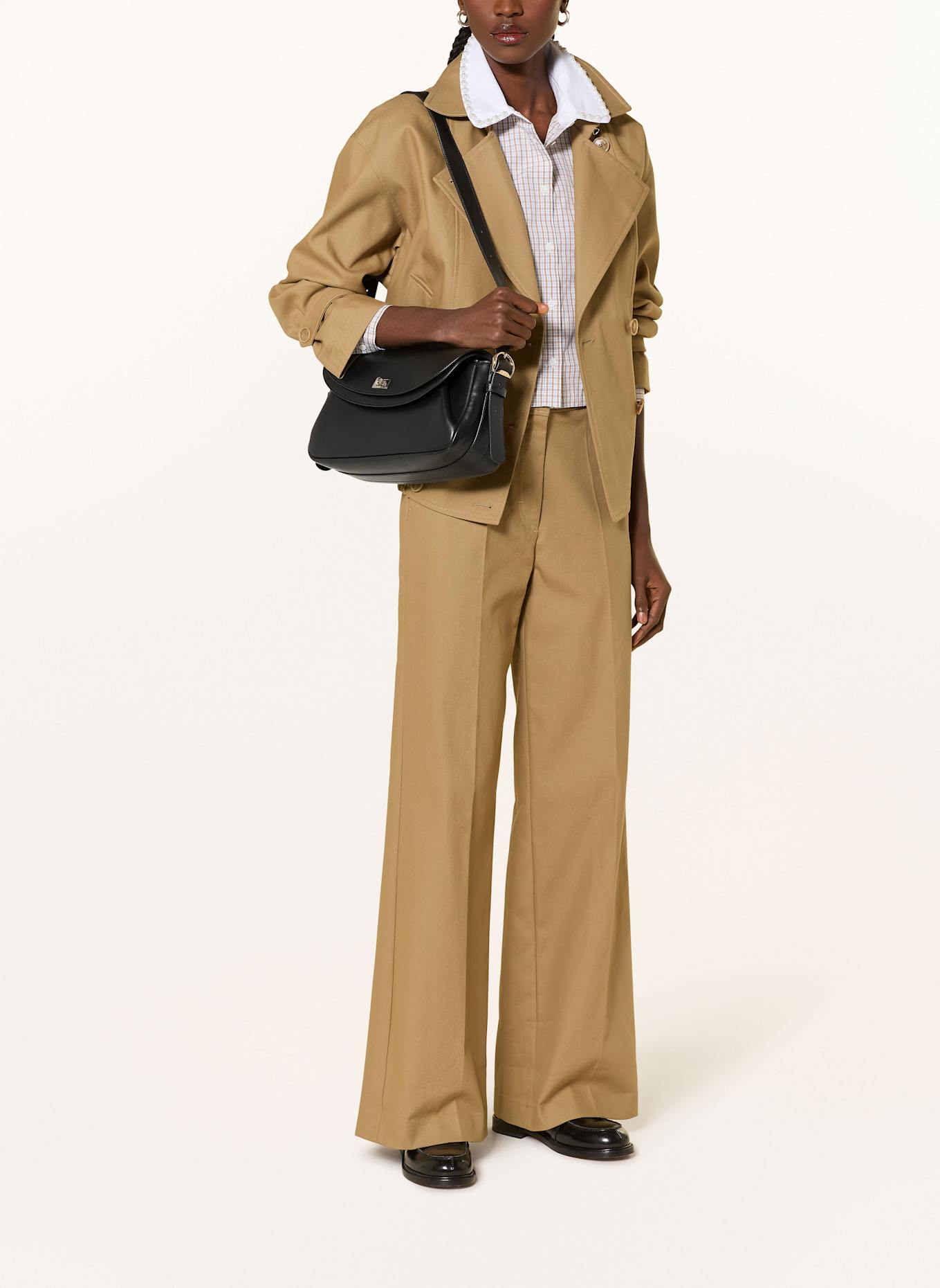 SANDRO Schultertasche: SCHWARZ