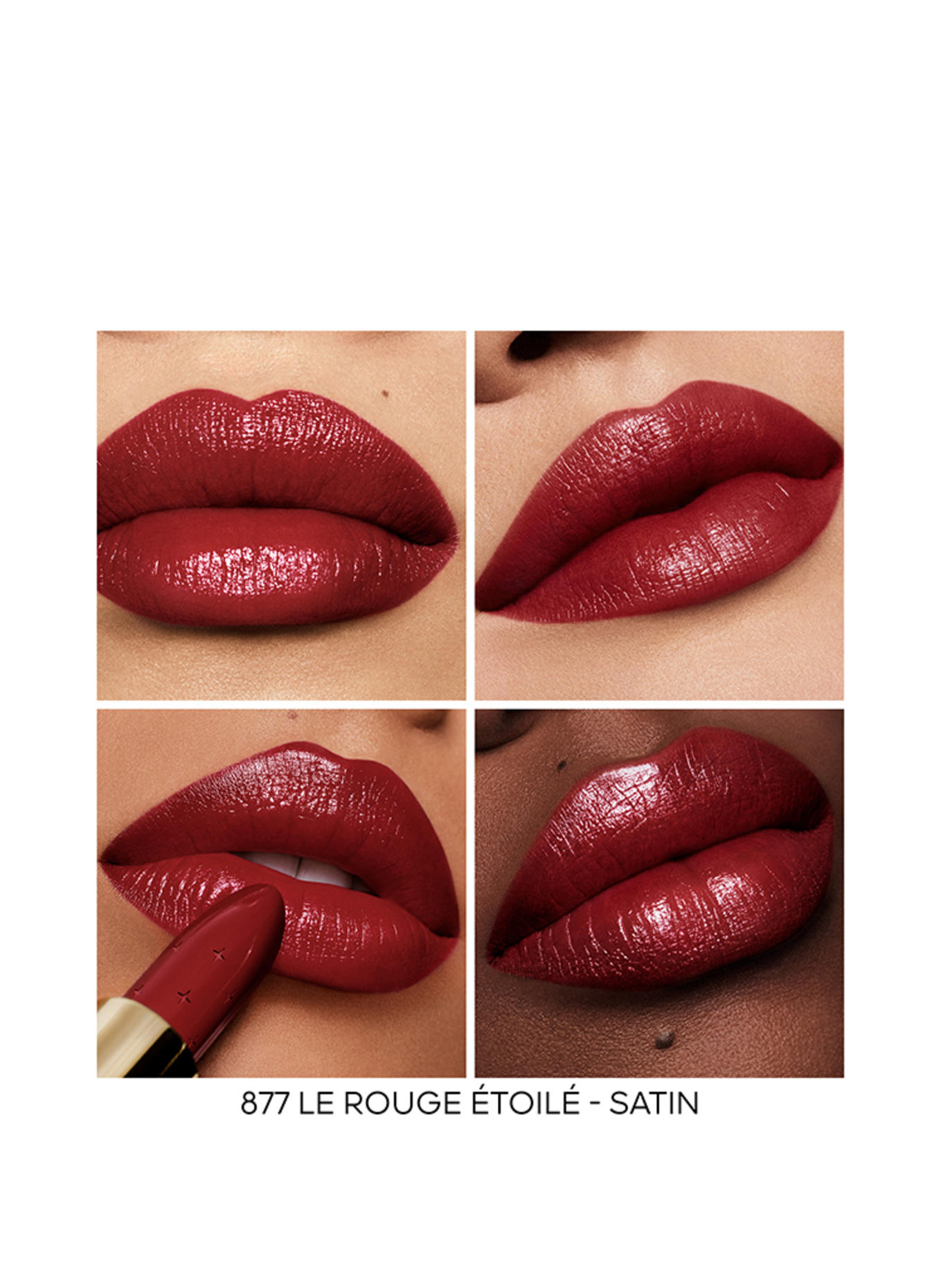 GUERLAIN ROUGE G REFILL: 877 - LE ROUGE ÉTOILÉ - SATIN