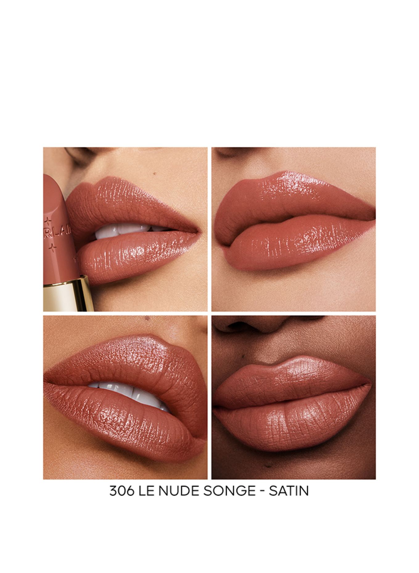 GUERLAIN ROUGE G REFILL: 306 - LE NUDE SONGE - SATIN