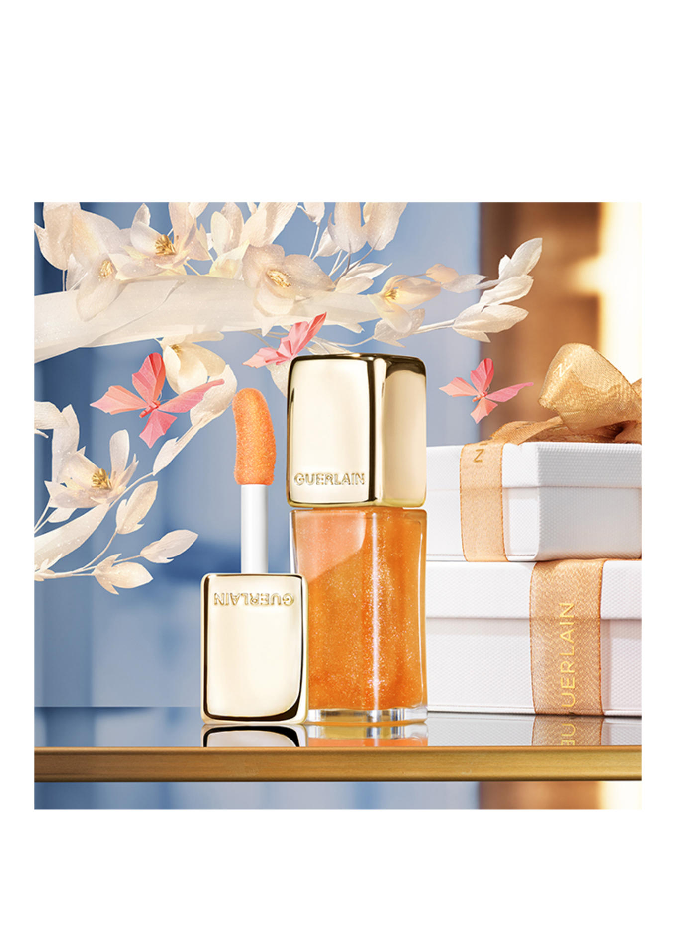 GUERLAIN KISS KISS BEE GLOW OIL: 389 - SPARKLING PEACH