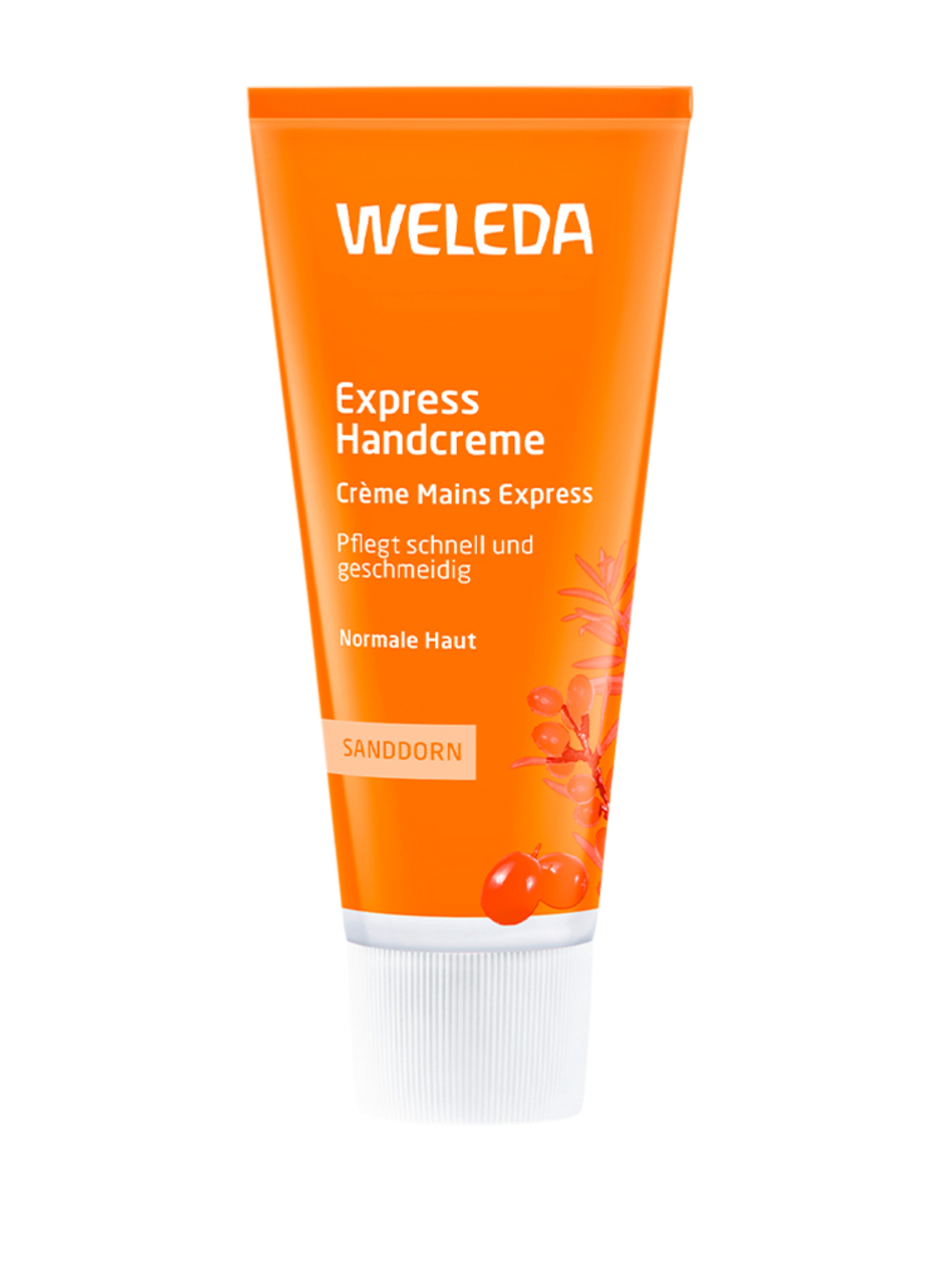 WELEDA CRÈME POUR LES MAINS EXPRESS À L'ARGOUSIER