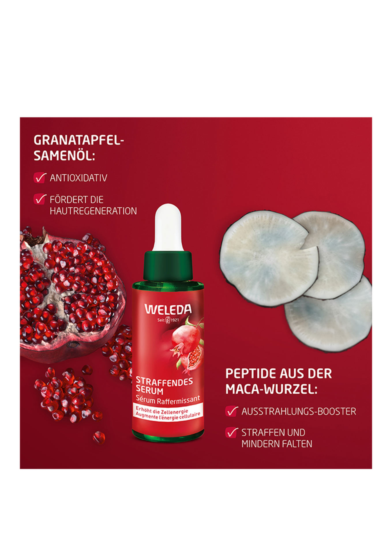 WELEDA VERSTRAKKEND SERUM GRANATAPPEL &amp; MACA-PEPTIDE