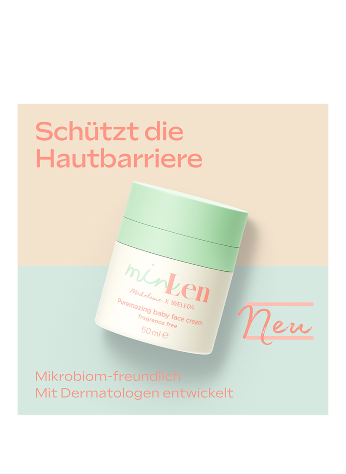 minLen PUREMAZING BABY GEZICHTSCRÈME