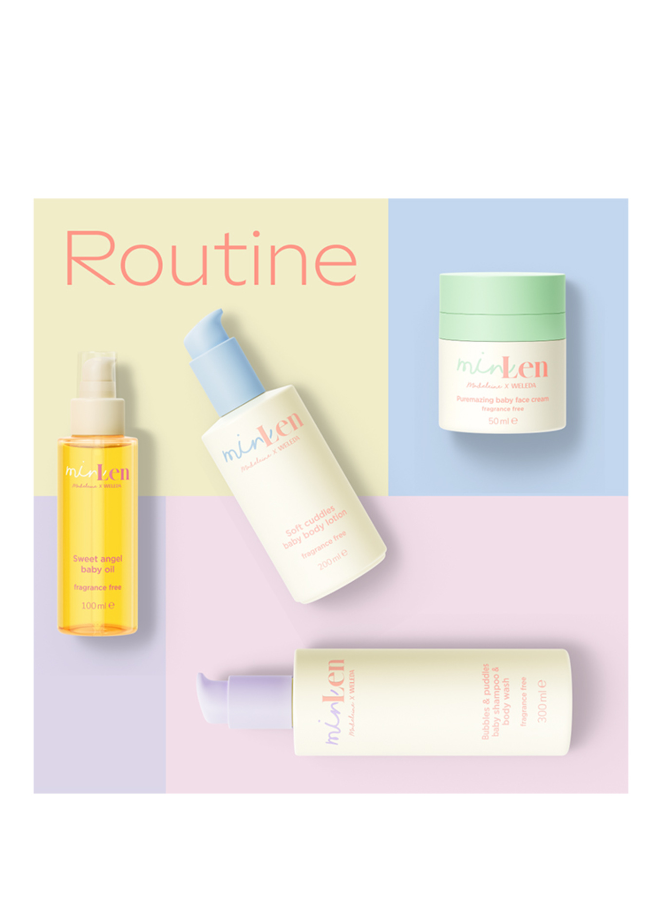 minLen SOFT CUDDLES BABY BODY LOTION