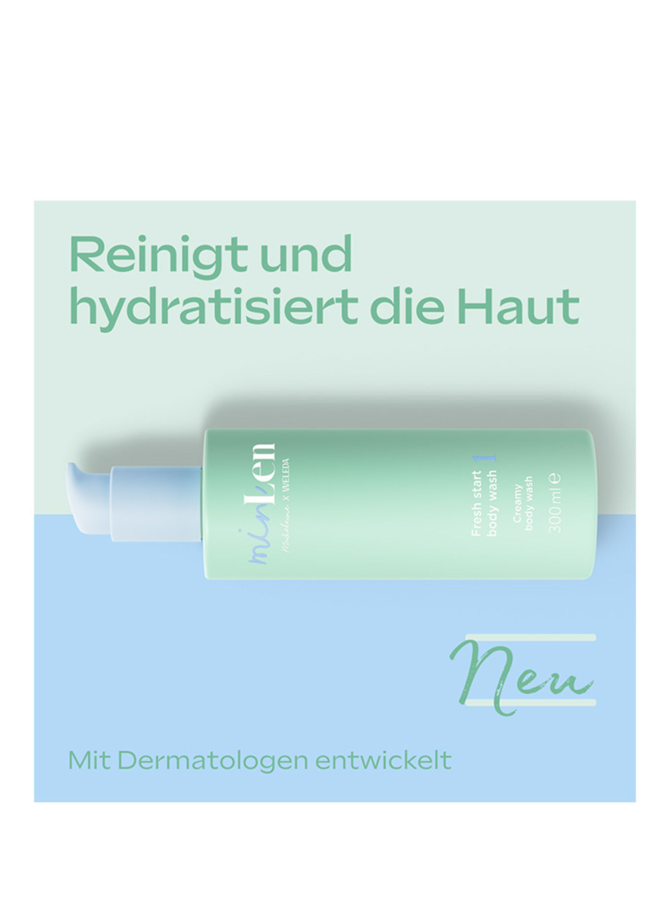 minLen FRESH START BODY WASH