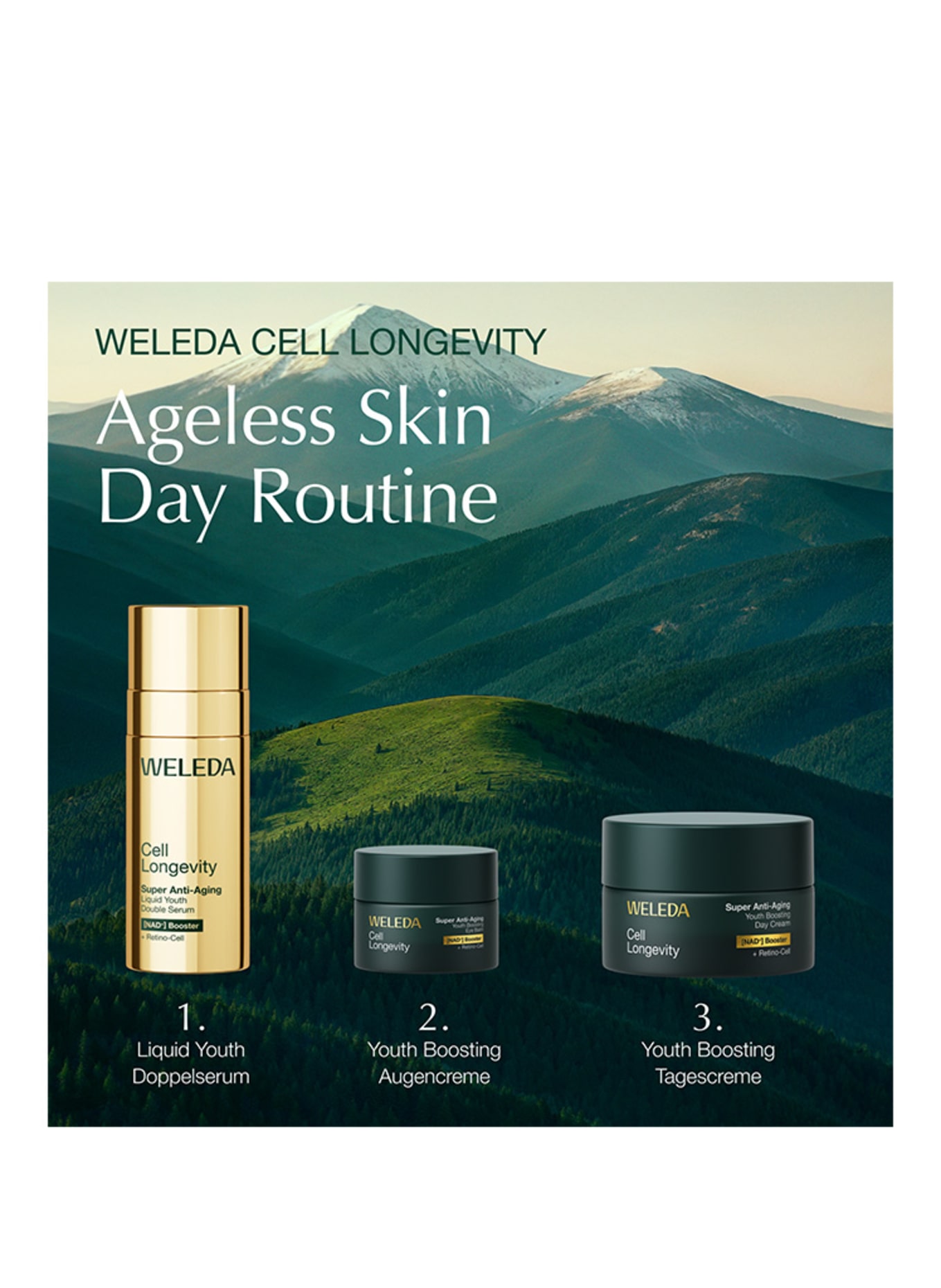 WELEDA Cell Longevity CELL LONGEVITY SUPER ANTI-AGING LIQUID YOUTH DOUBLE SERUM