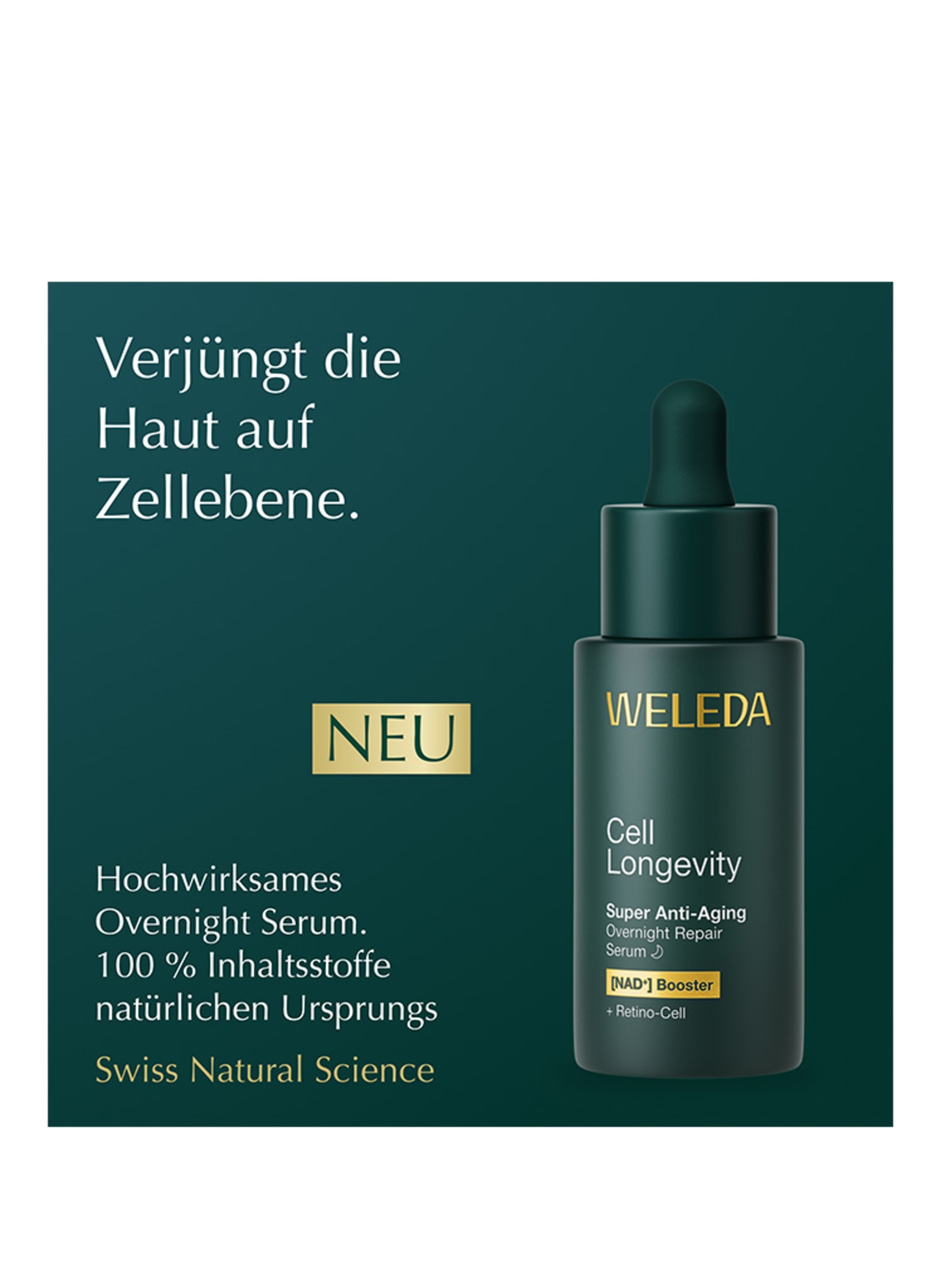WELEDA Cell Longevity SÉRUM DE NUIT SUPER ANTI-ÂGE POUR LA LONGÉVITÉ CELLULAIRE