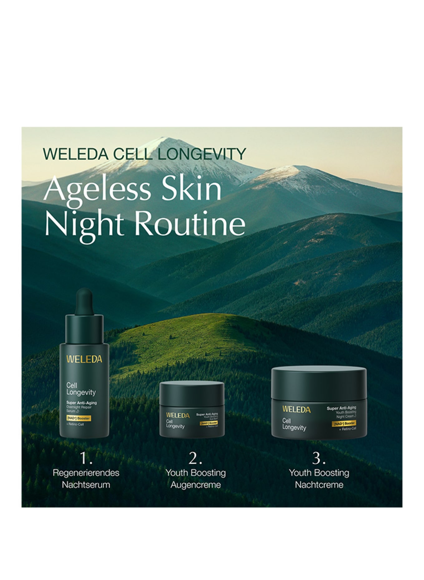 WELEDA Cell Longevity SÉRUM DE NUIT SUPER ANTI-ÂGE POUR LA LONGÉVITÉ CELLULAIRE