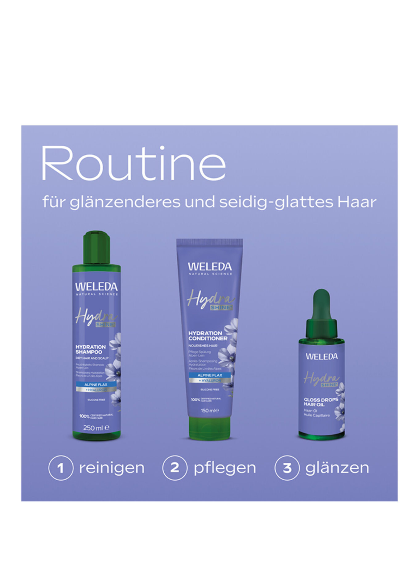 WELEDA HYDRATERENDE SHAMPOO ALPINE FLAX