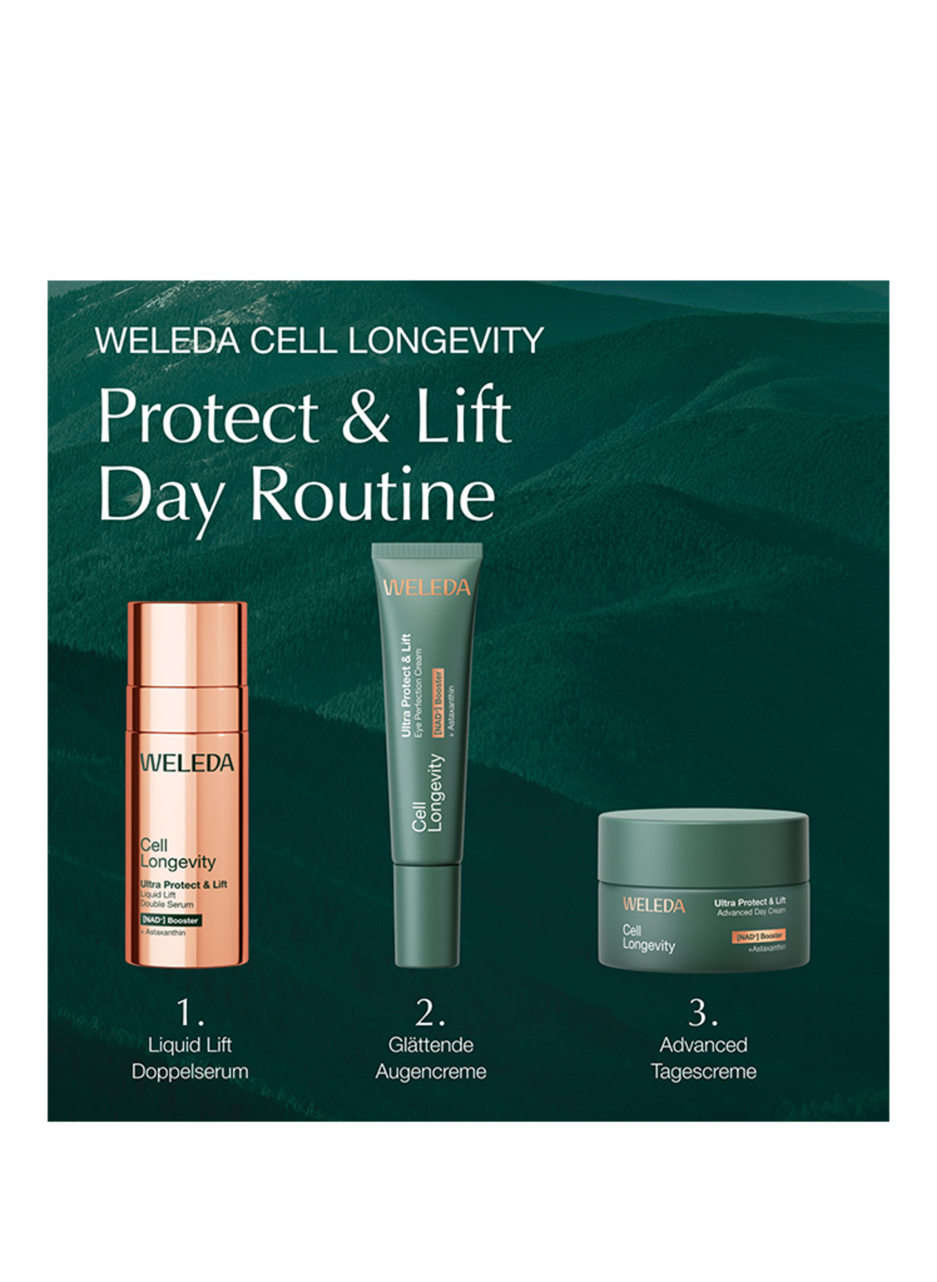 WELEDA Cell Longevity CELL LONGEVITY ULTRA PROTECT & LIFT LIQUID LIFT DOUBLE SÉRUM