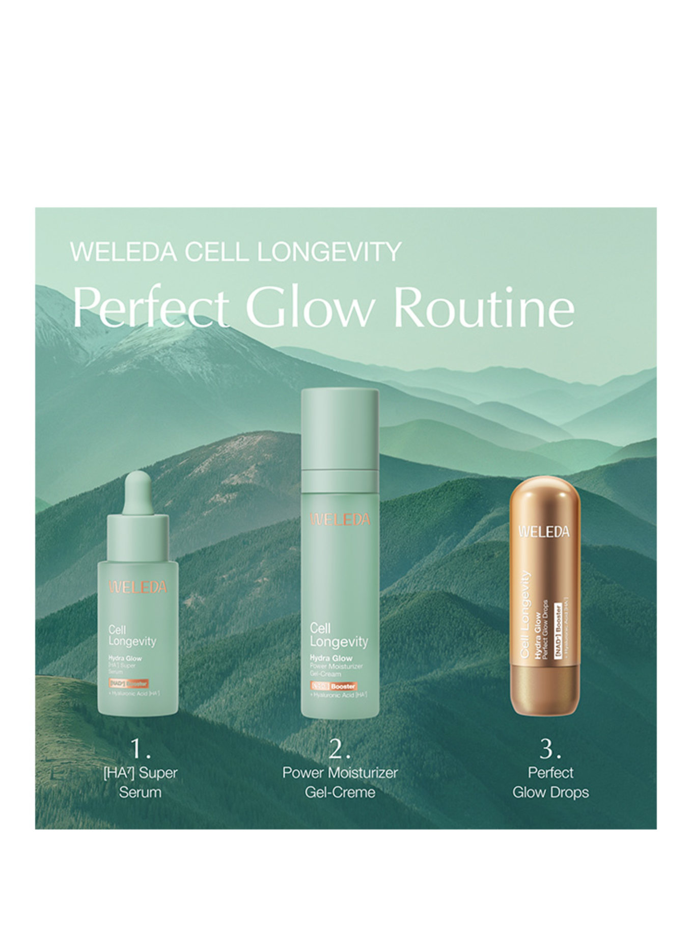 WELEDA Cell Longevity CELL LONGEVITY HYDRA GLOW [HA7] SUPER SERUM