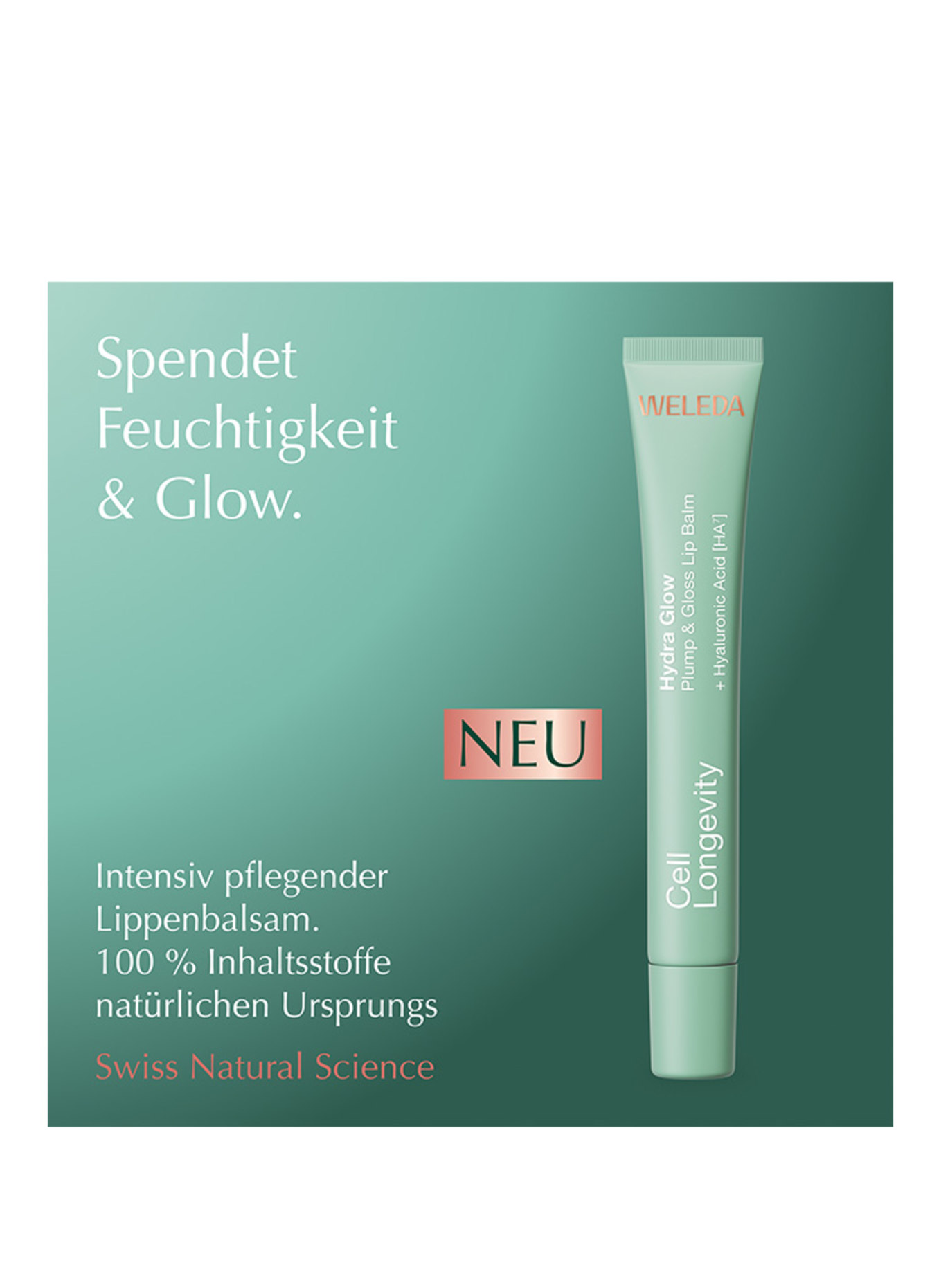 WELEDA Cell Longevity CELL LONGEVITY HYDRA GLOW PLUMP & GLOSS LIP BALM